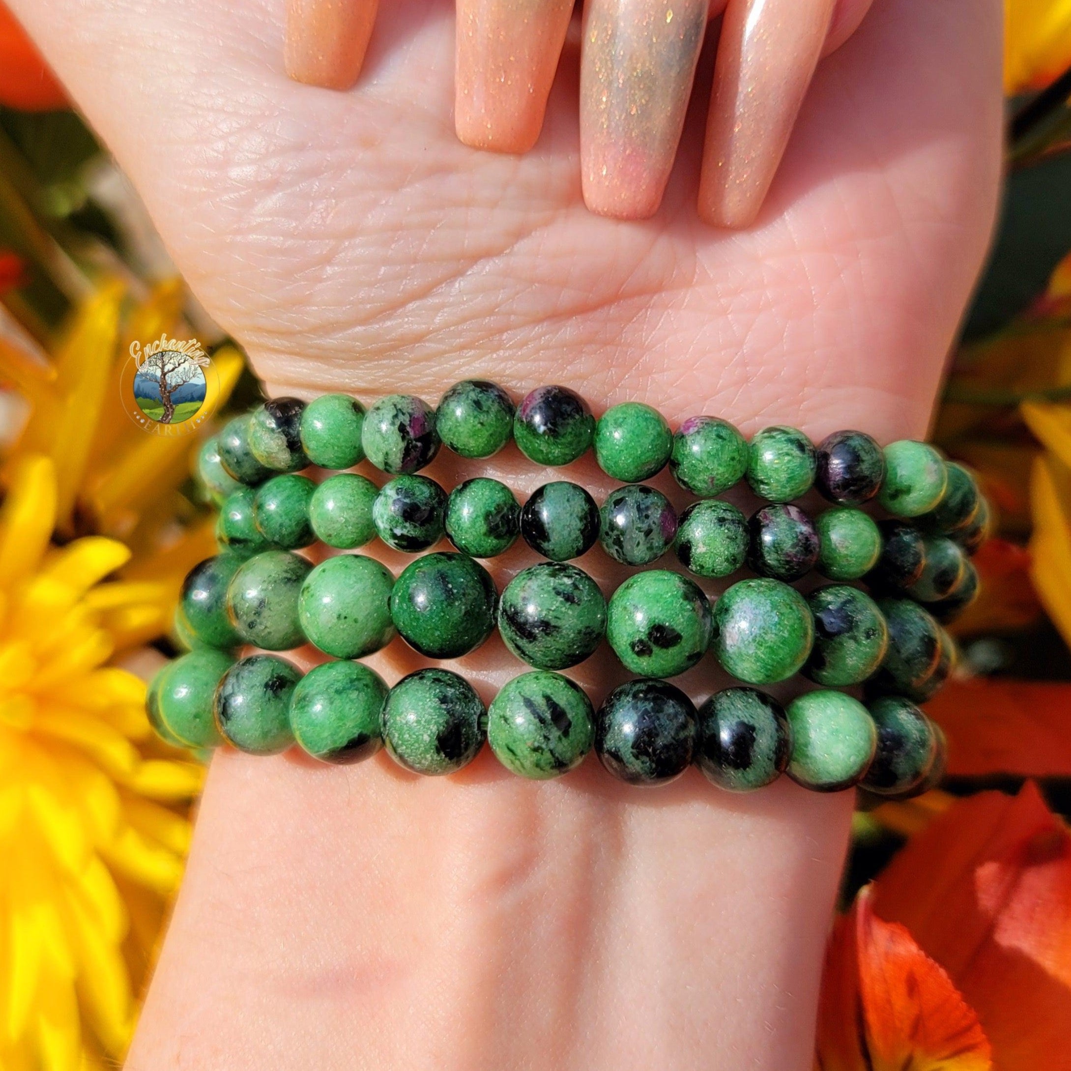 Ruby Zoisite Bracelet for Abundance, Courage and Passion