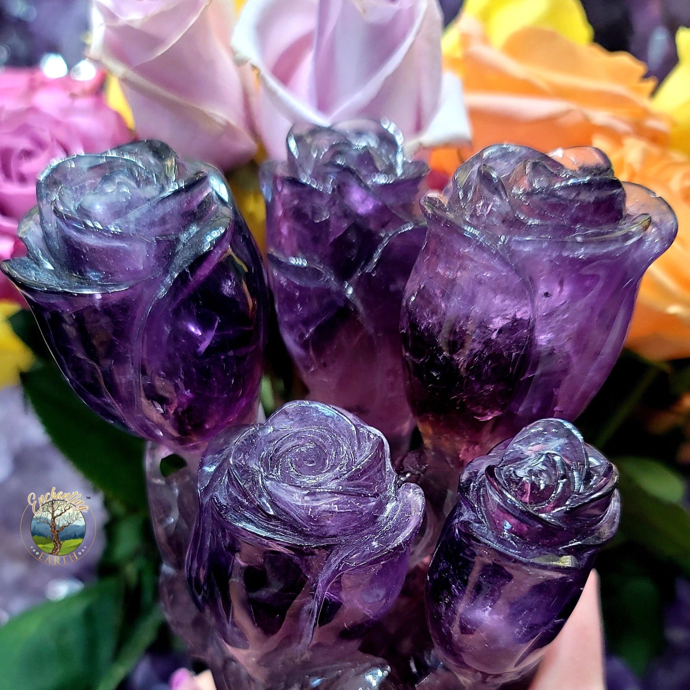 Amethyst Rose for Intuition and Power