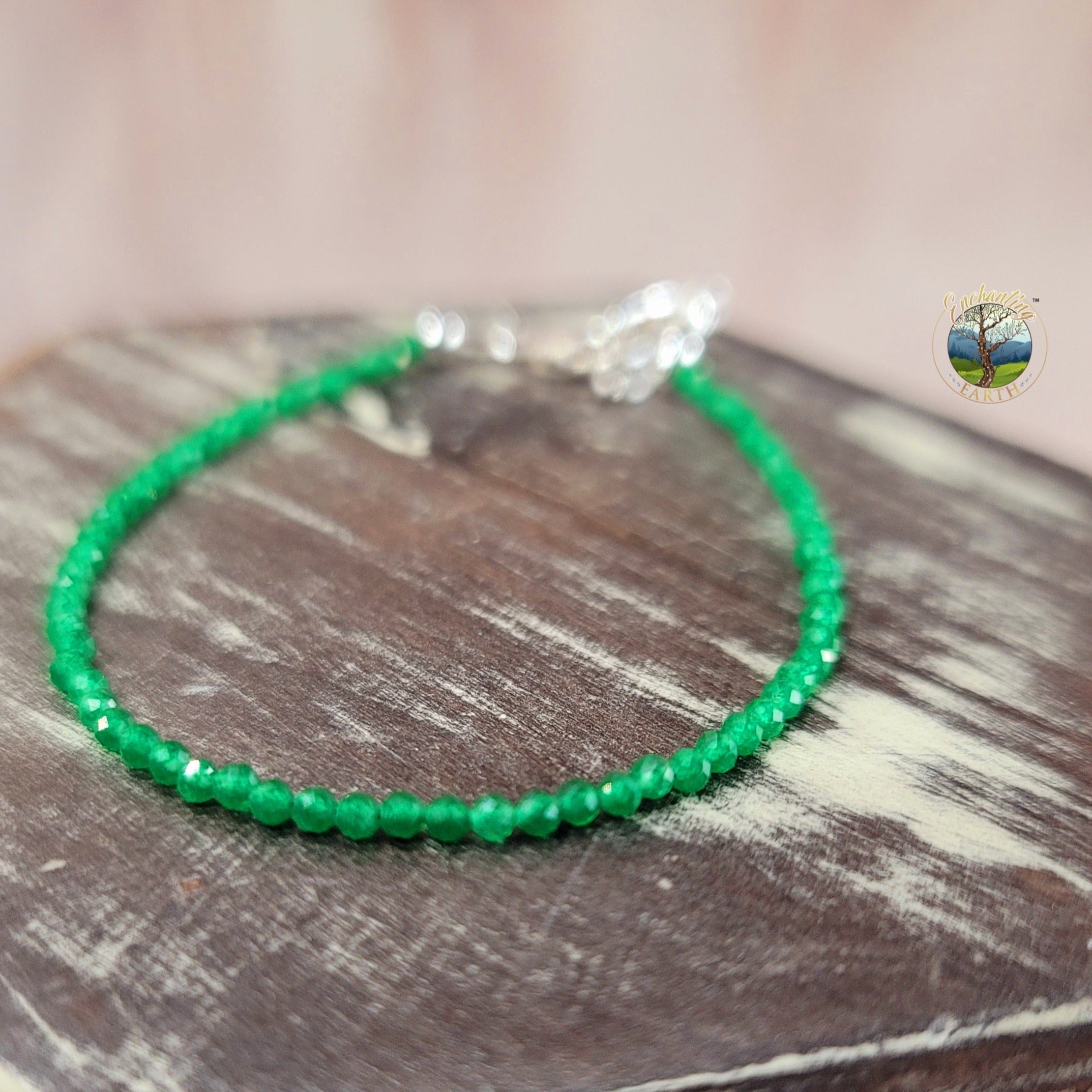 Green Onyx Micro Faceted Bracelet