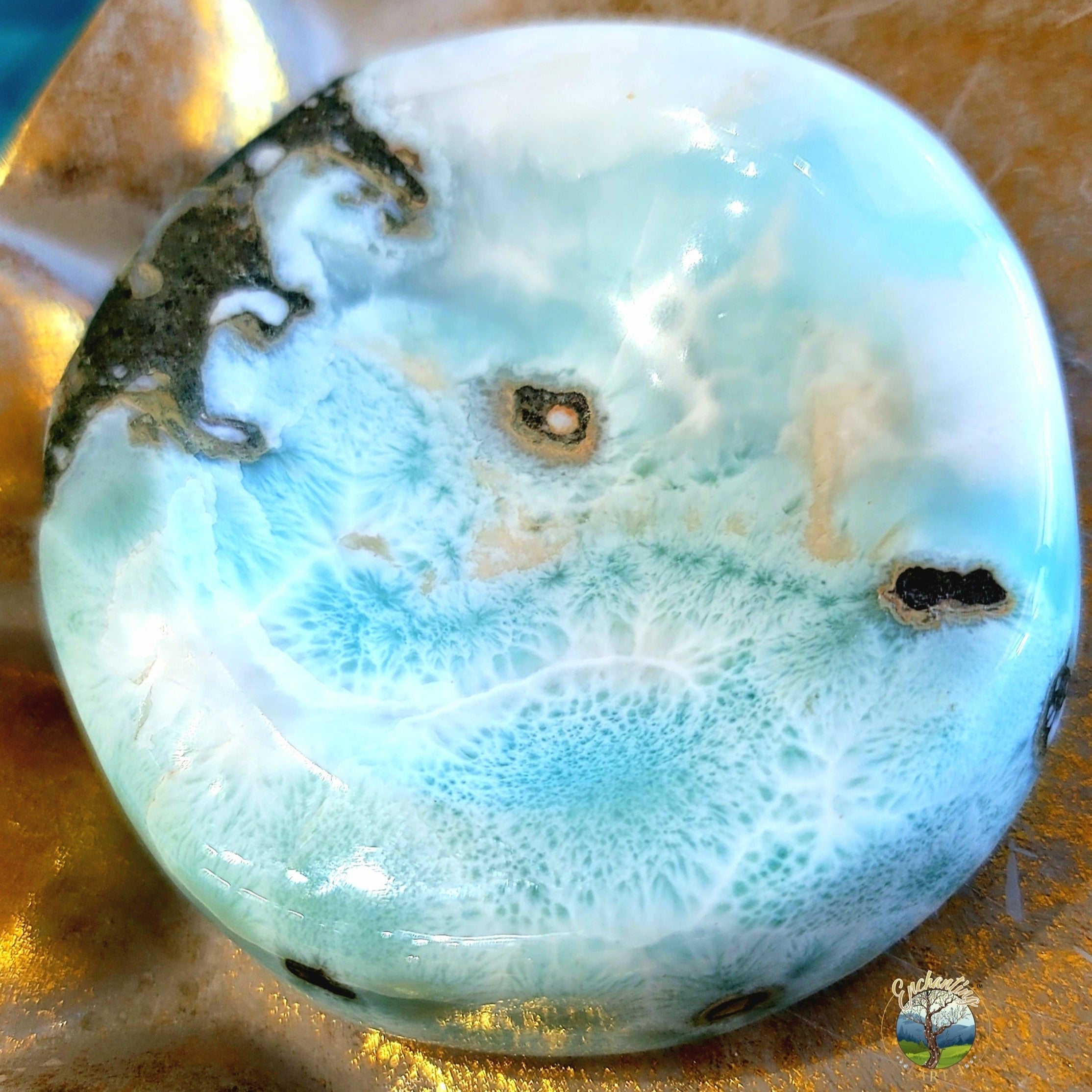 Larimar Bowl for Peace and Tranquility