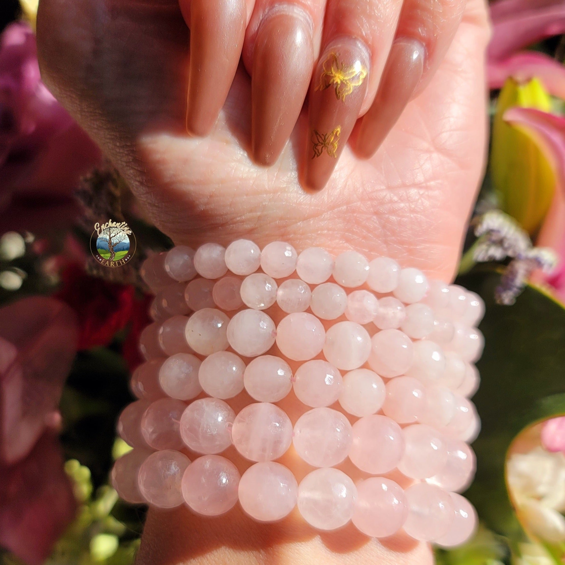 Rose Quartz Faceted Bracelet for Opening Your Heart to Love