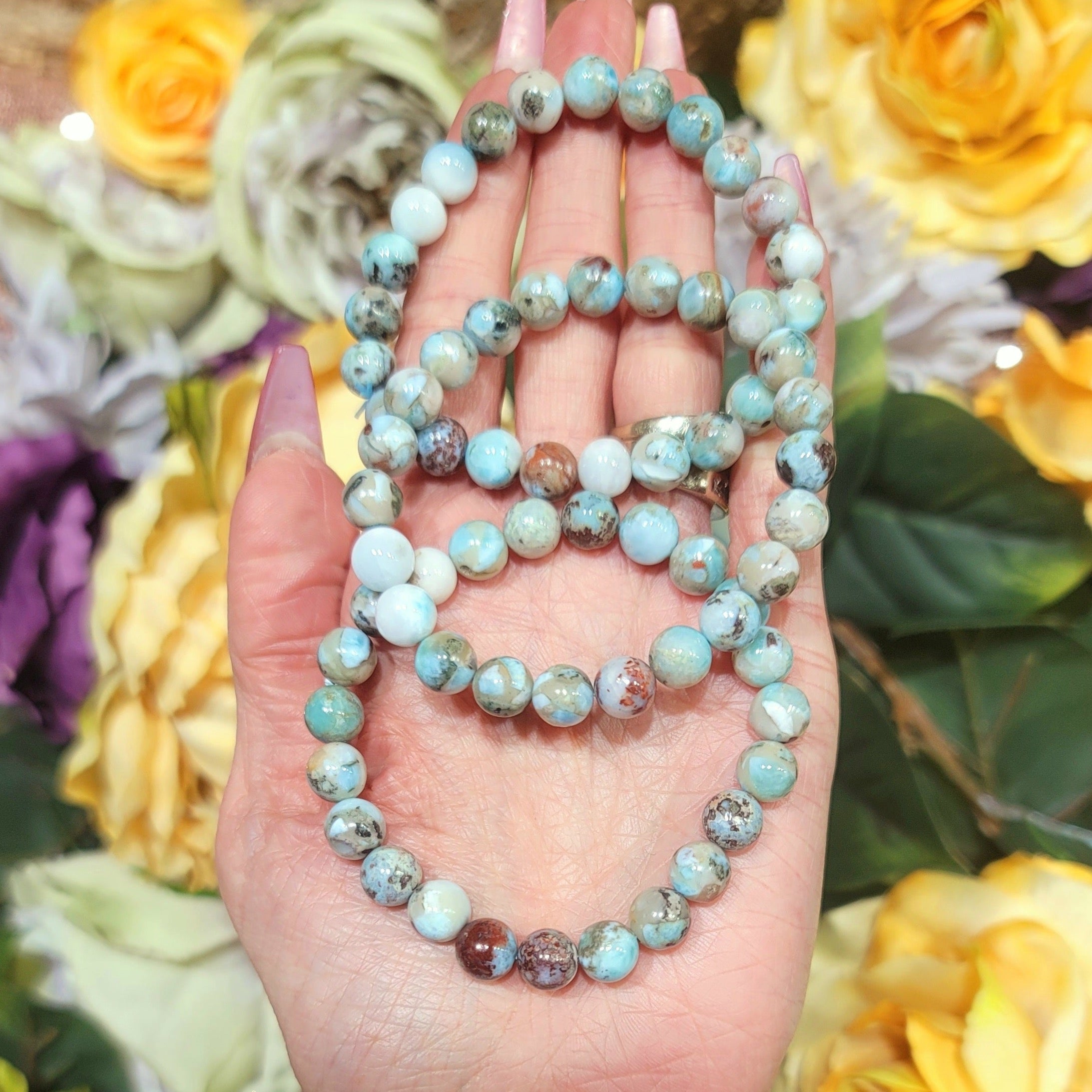 Larimar Bracelet for Peace and Tranquility