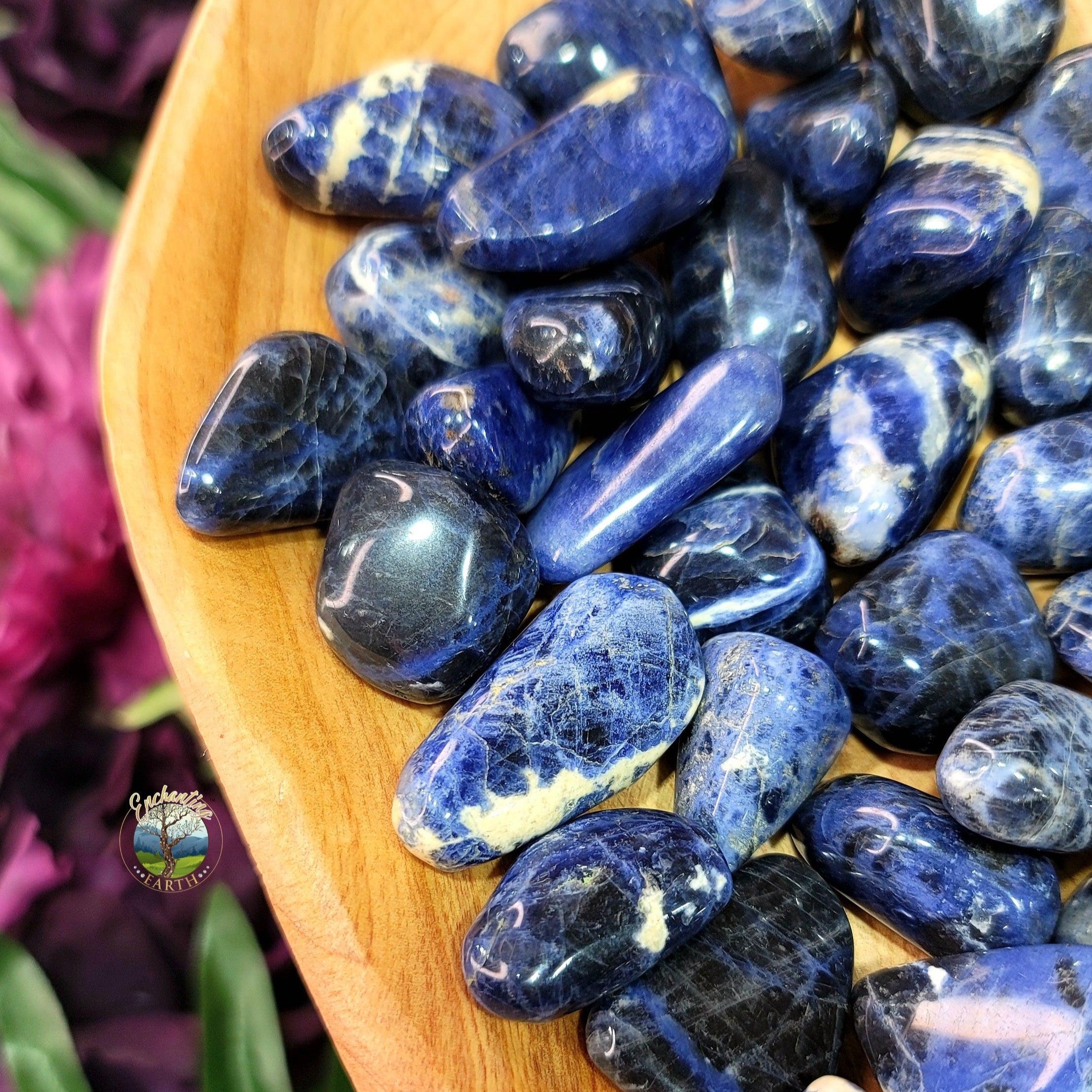 Sodalite Tumble Intuition, Insomnia Relief and Relaxation