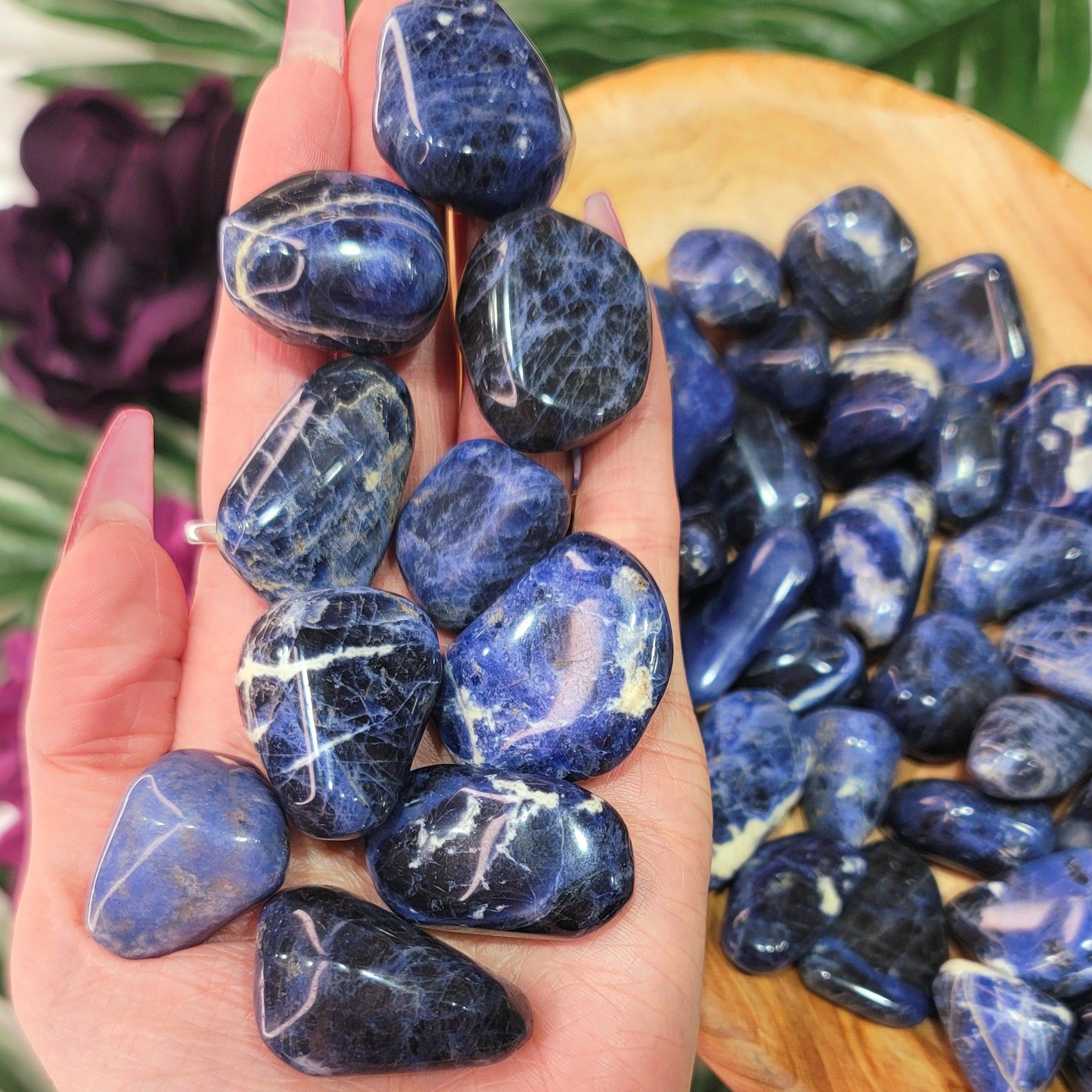 Sodalite Tumble Intuition, Insomnia Relief and Relaxation