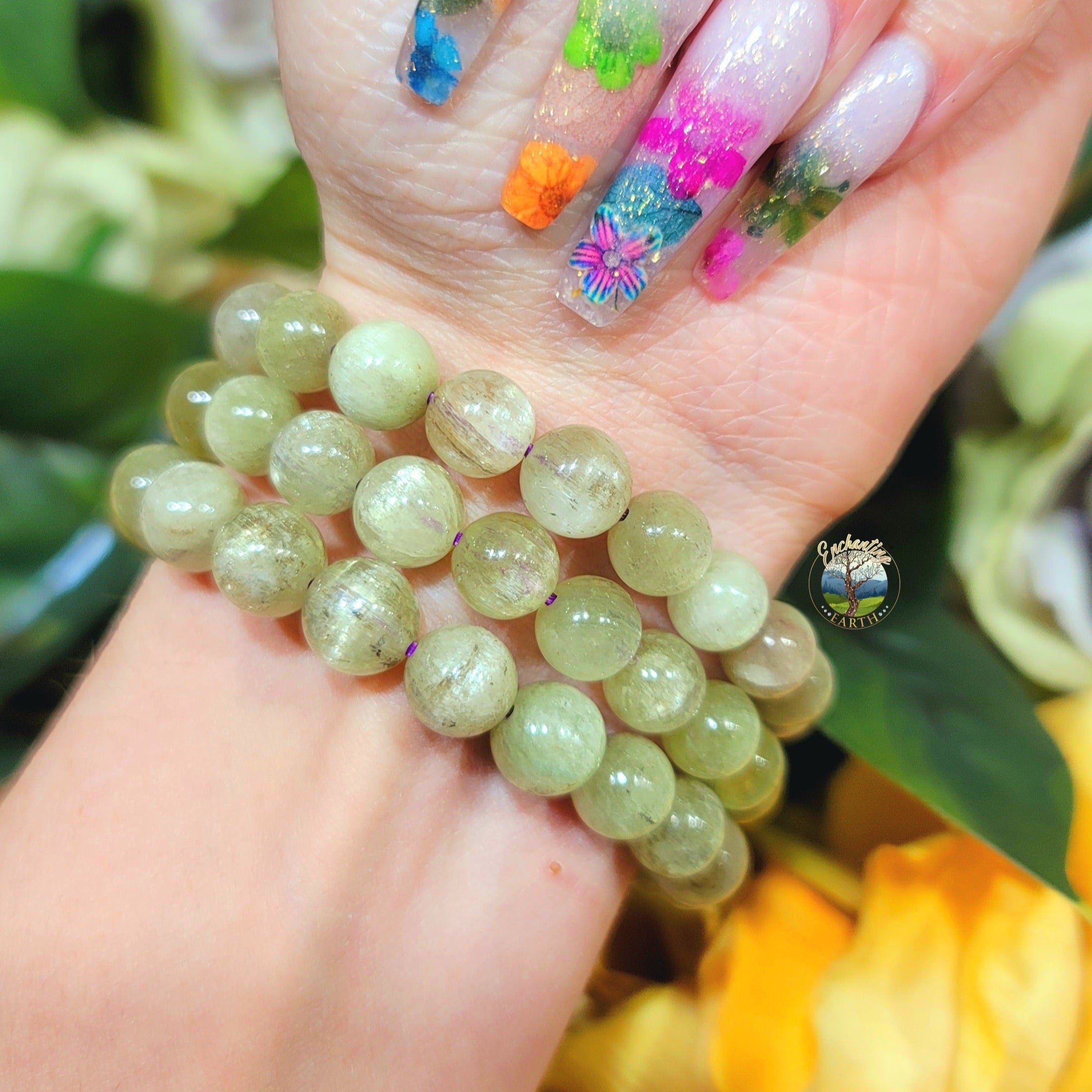 Hiddenite Green Kunzite Bracelet (AA Grade) for Abundance, Compassion and Love