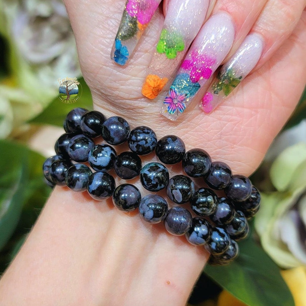 Indigo Gabbro Bracelet for Enhanced Intuition and Embracing Your Inner Magic