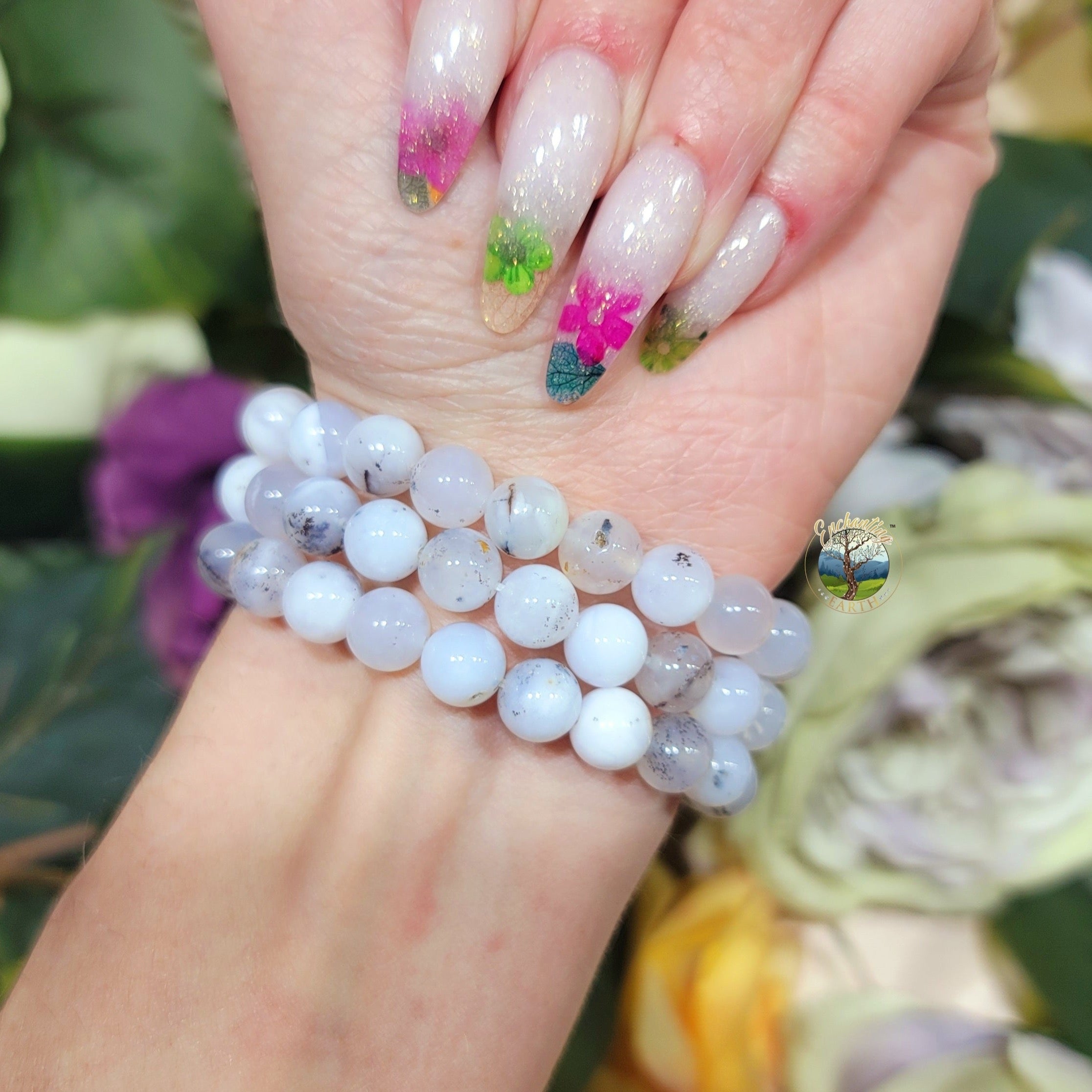 Dendritic Opal Bracelet (High Quality) for Positive Energy, Protection and Spiritual Growth
