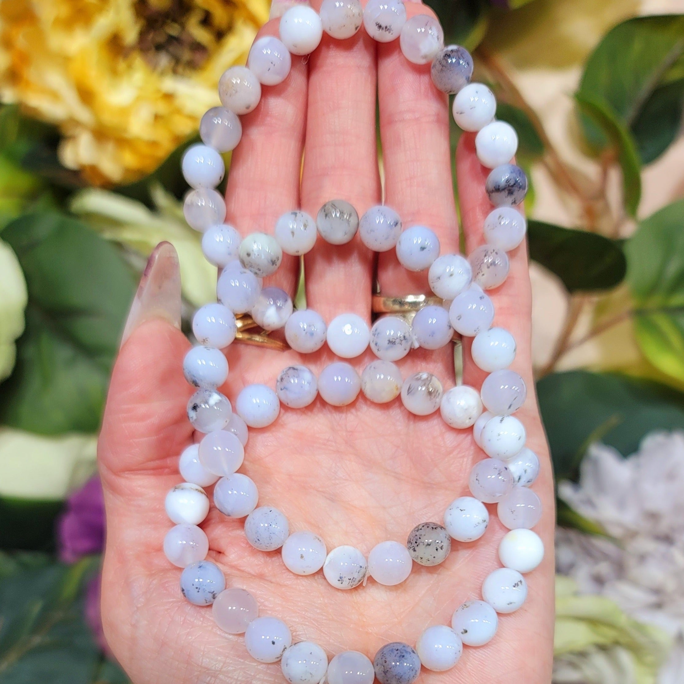 Dendritic Opal Bracelet (High Quality) for Positive Energy, Protection and Spiritual Growth