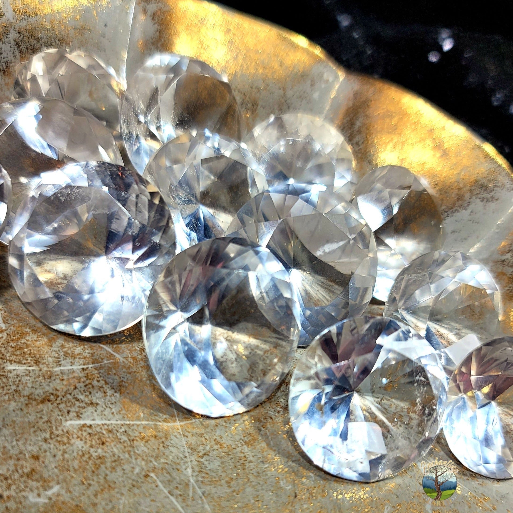 Clear Quartz Faceted Gem for Amplification, Manifestation and Healing