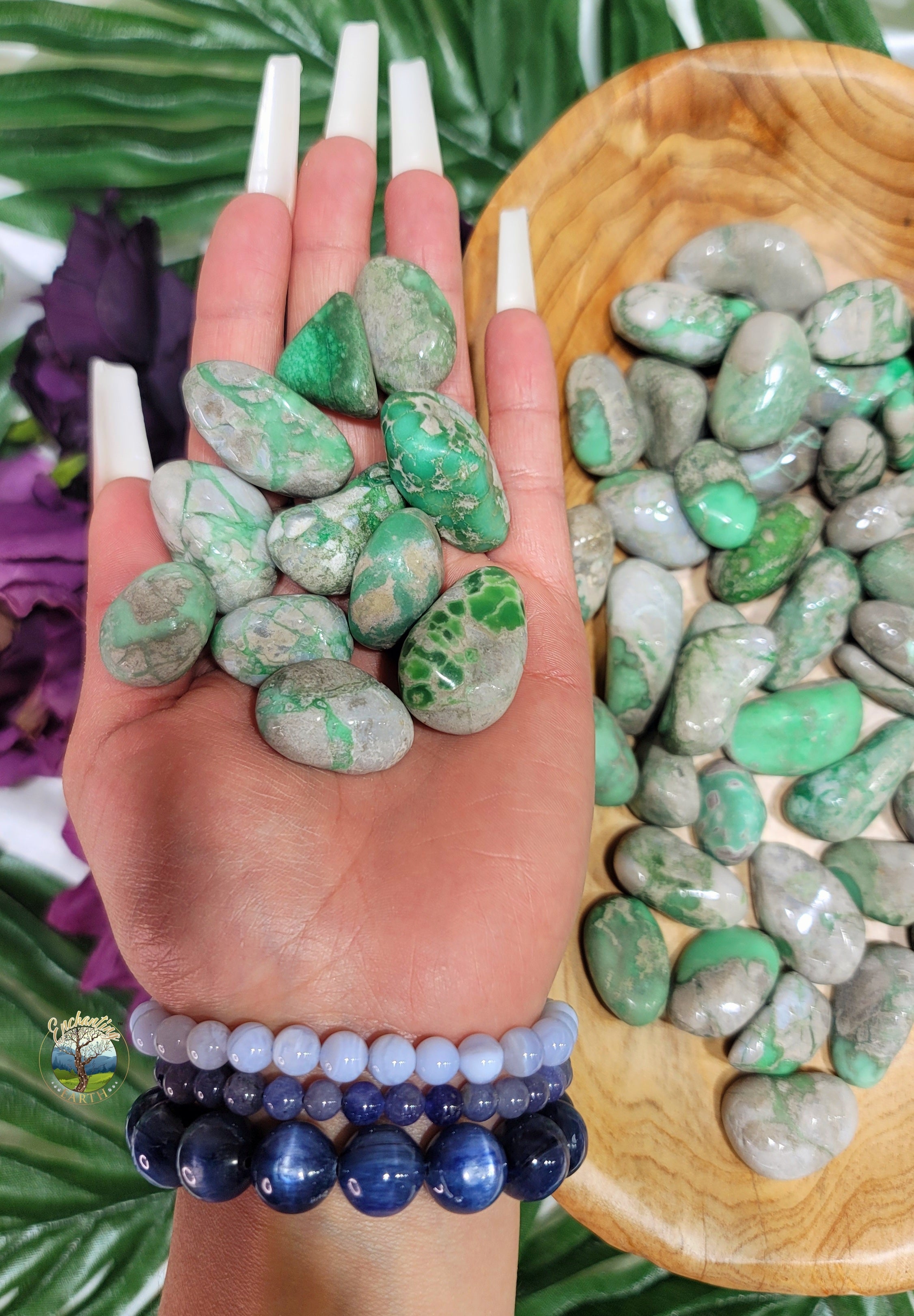 Variscite Tumble (A Grade) for Emotional Healing, Joy, Love and Prosperity