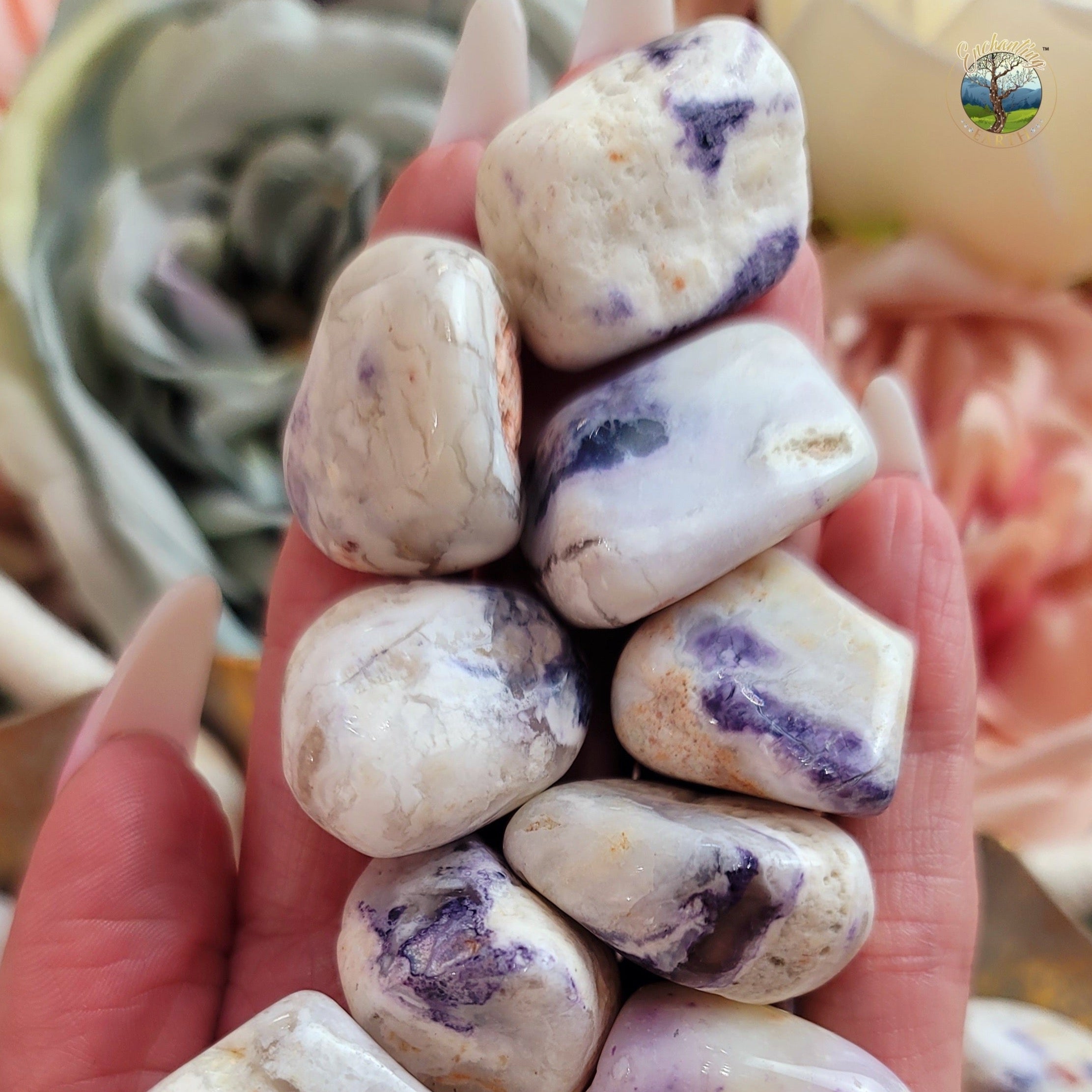 Purple Opal Tumble for Intuition, Meditation and Spiritual Guidance