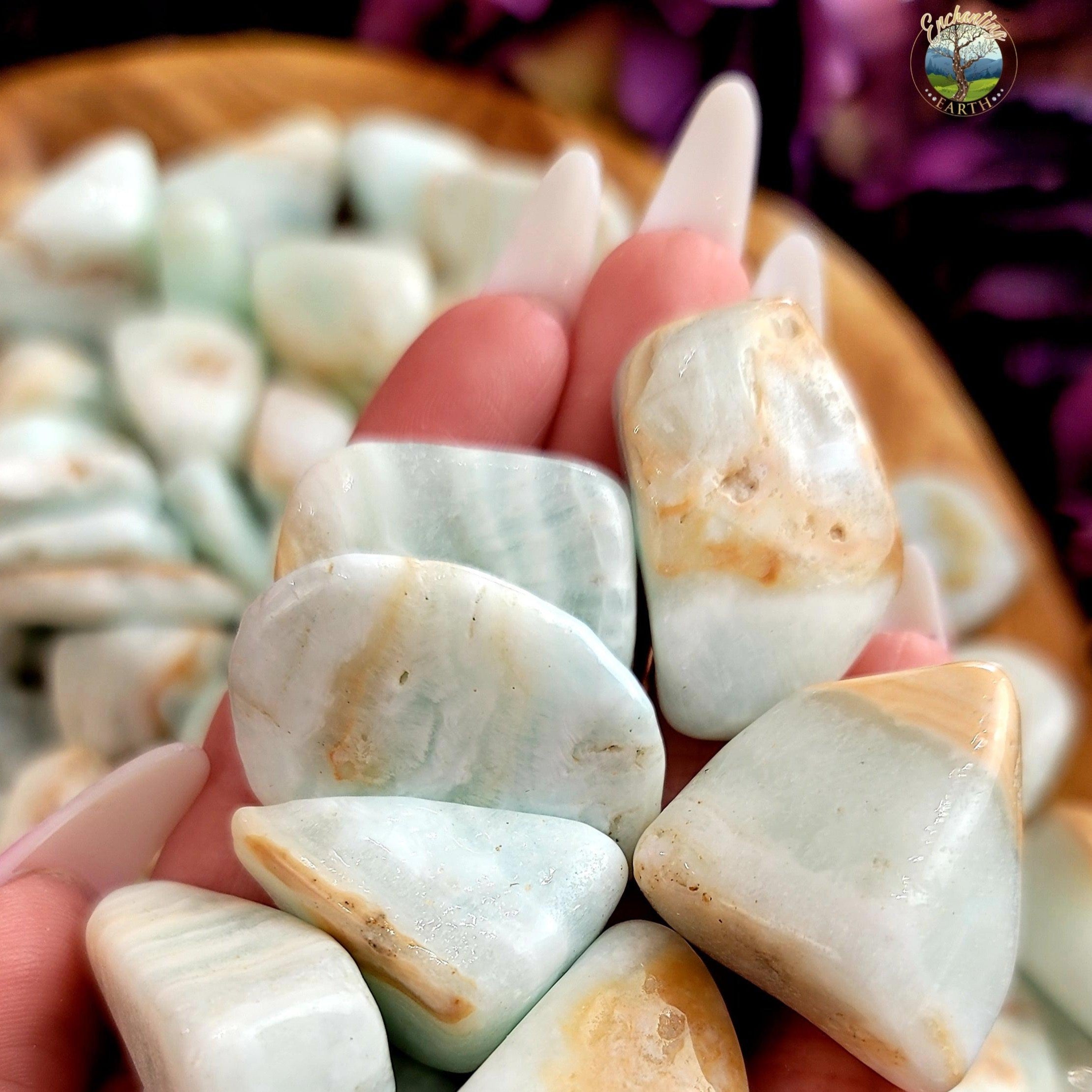 Caribbean Calcite Tumble for Communication, Peace and Relaxation