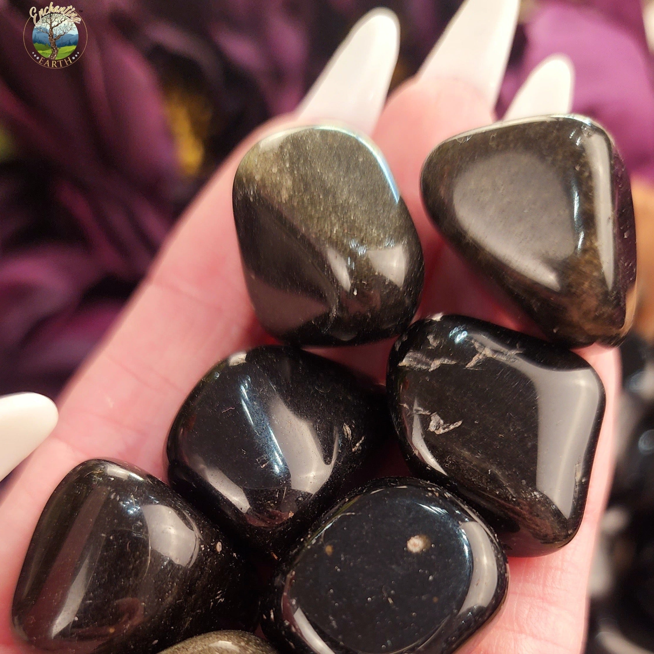 Gold Sheen Obsidian Tumble for Improved Manifestations and Protection