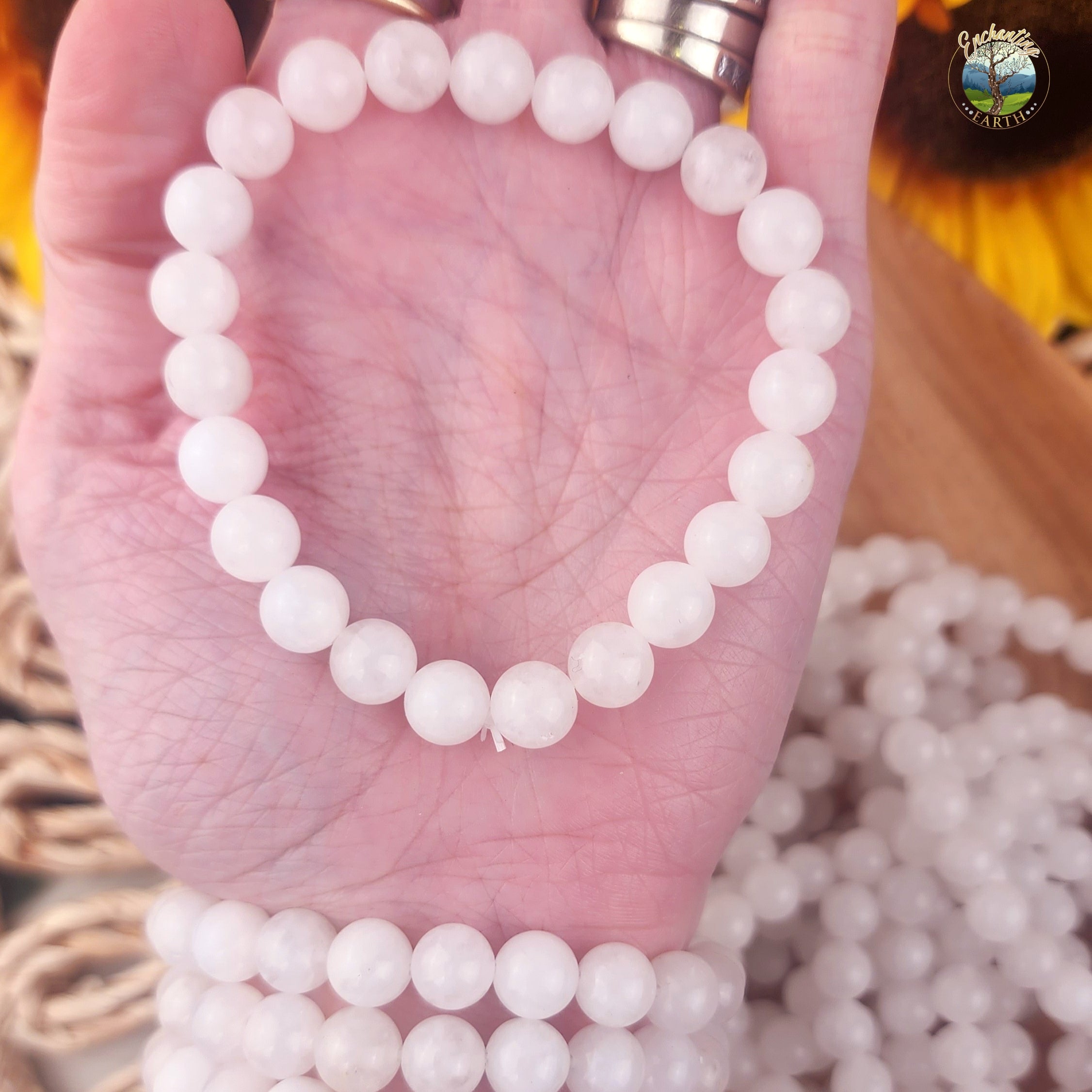 White Jade Bracelet for Emotional Healing, Love and Peace