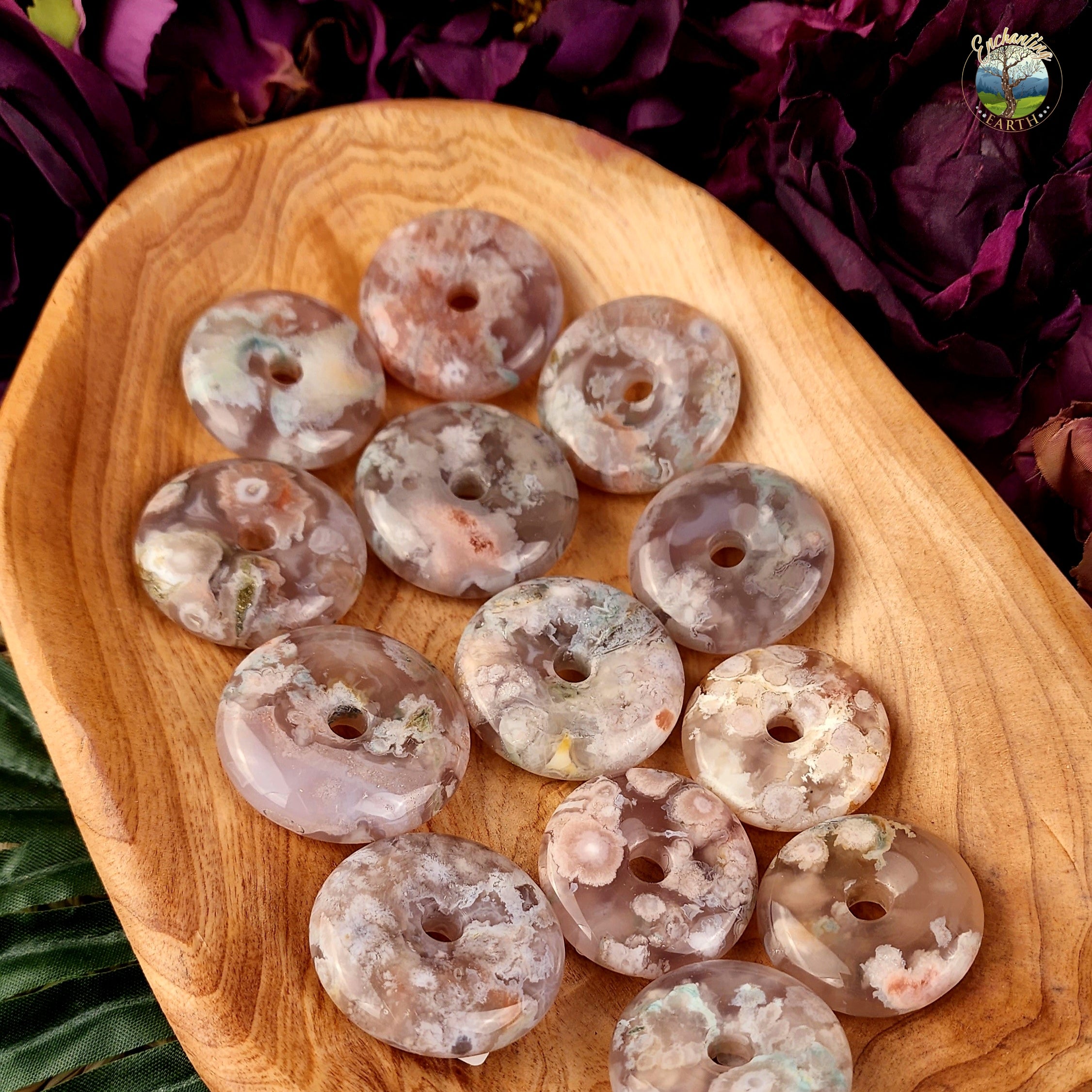 Flower Agate Donut for Embracing your Full Potential