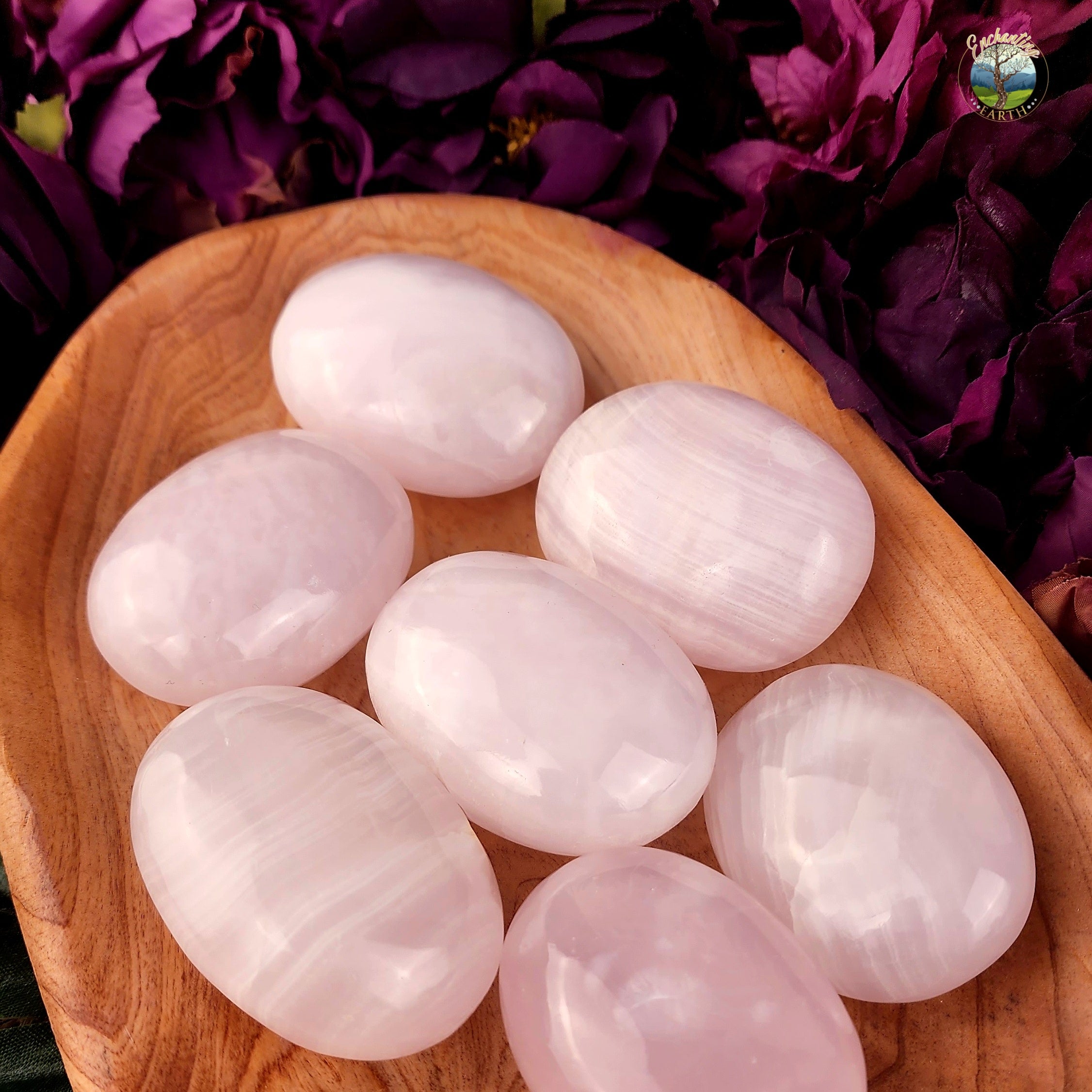 Pink Calcite Palm for Emotional Healing and Support