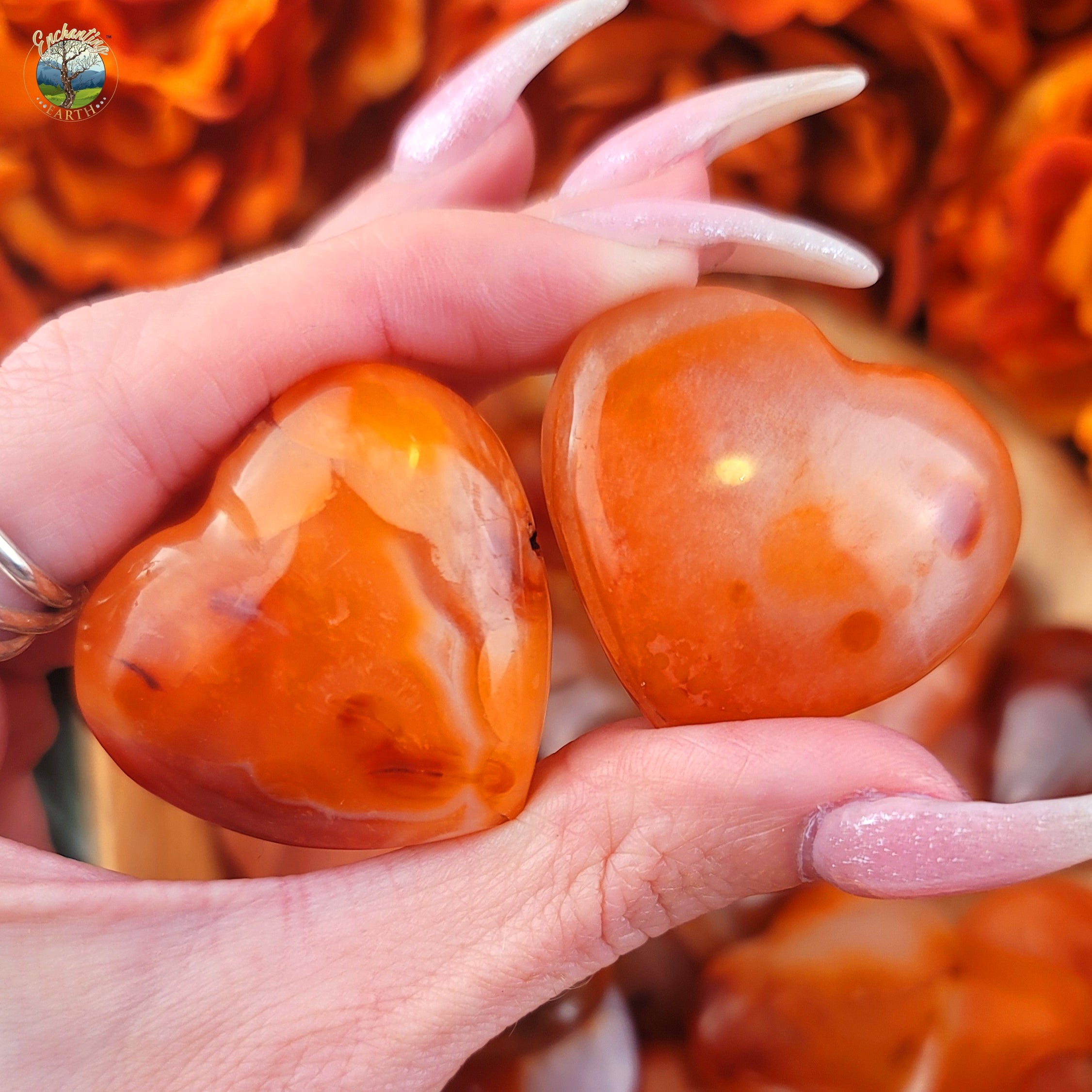 Carnelian Heart for Empowerment and Passion