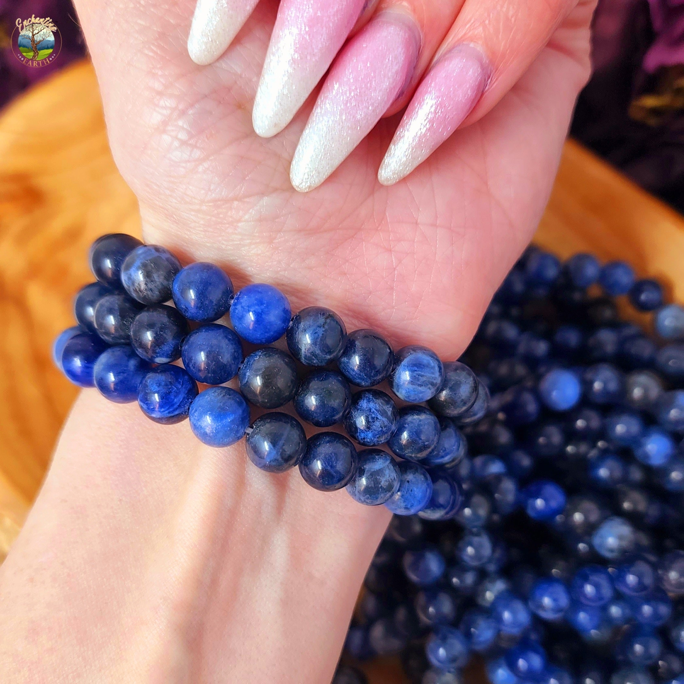 Sodalite Bracelet (High Quality) for Insight, Intuition and Restful Sleep
