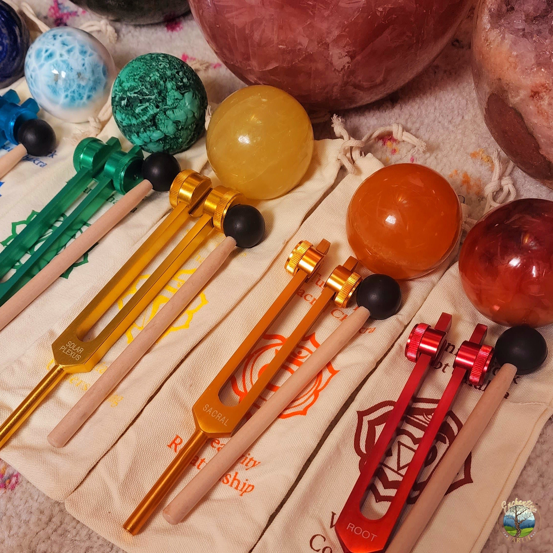 Chakra Tuning Fork Set for Balance, Sound Healing and Wellbeing