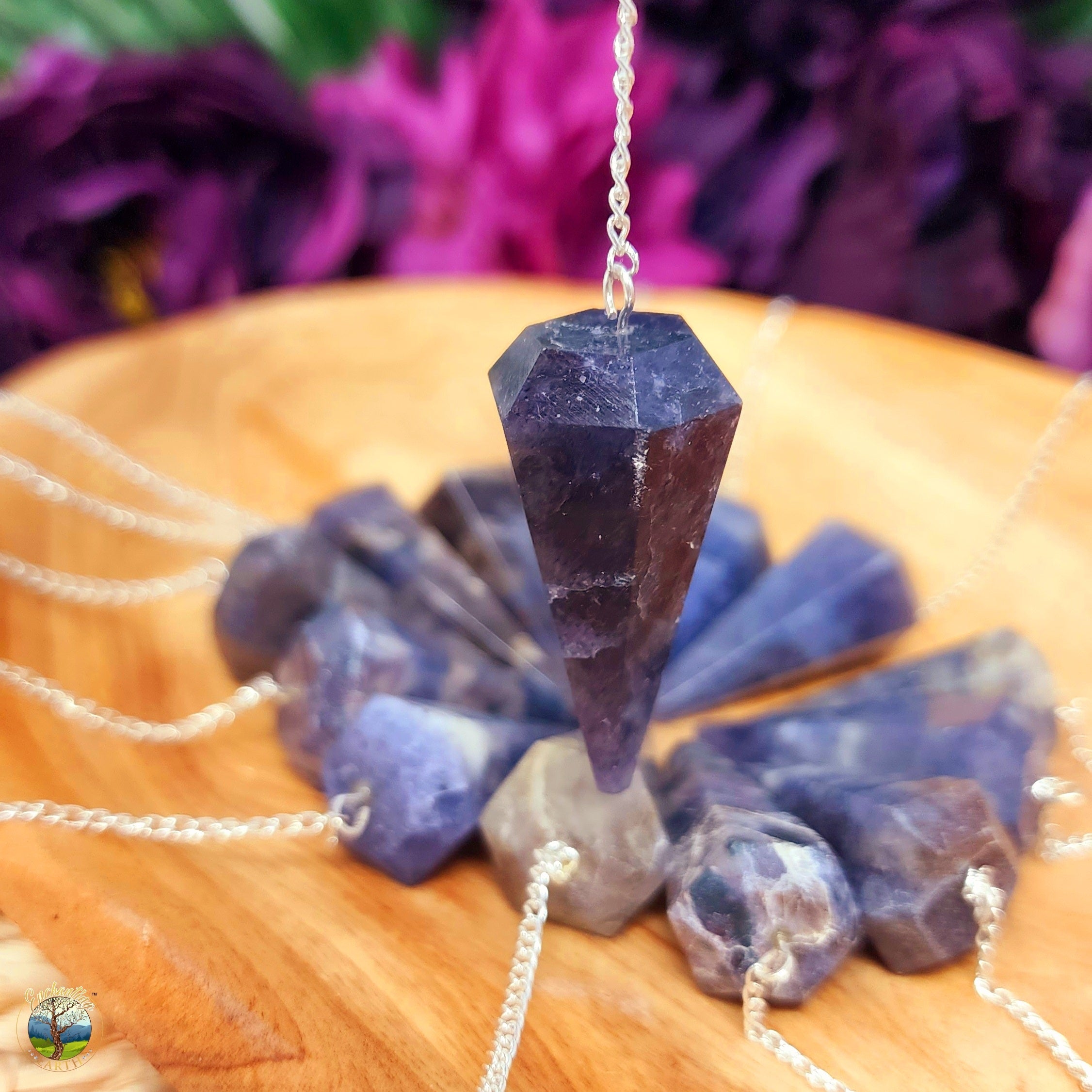 Iolite Pendulum for Enhancing Intuition and Visioning