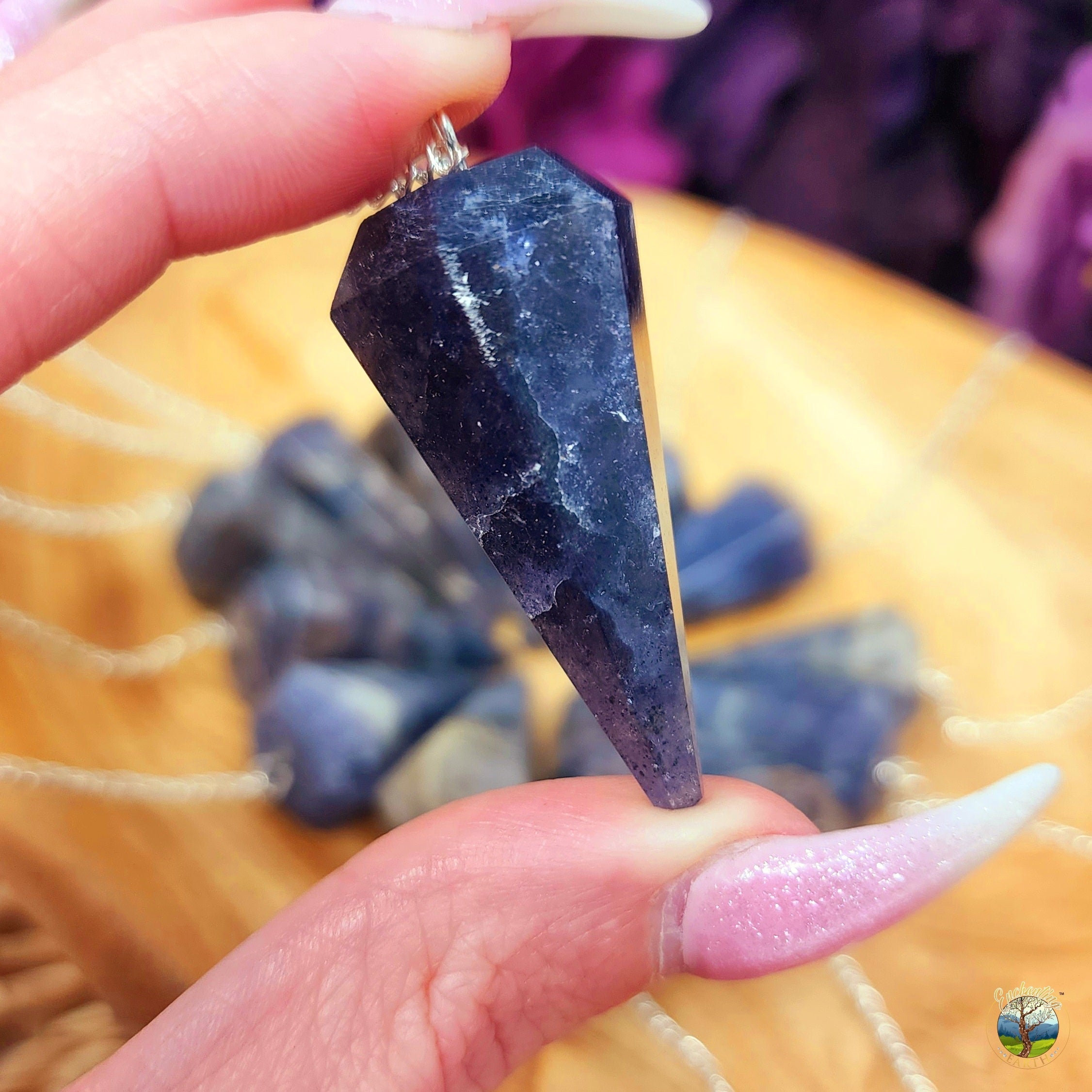 Iolite Pendulum for Enhancing Intuition and Visioning