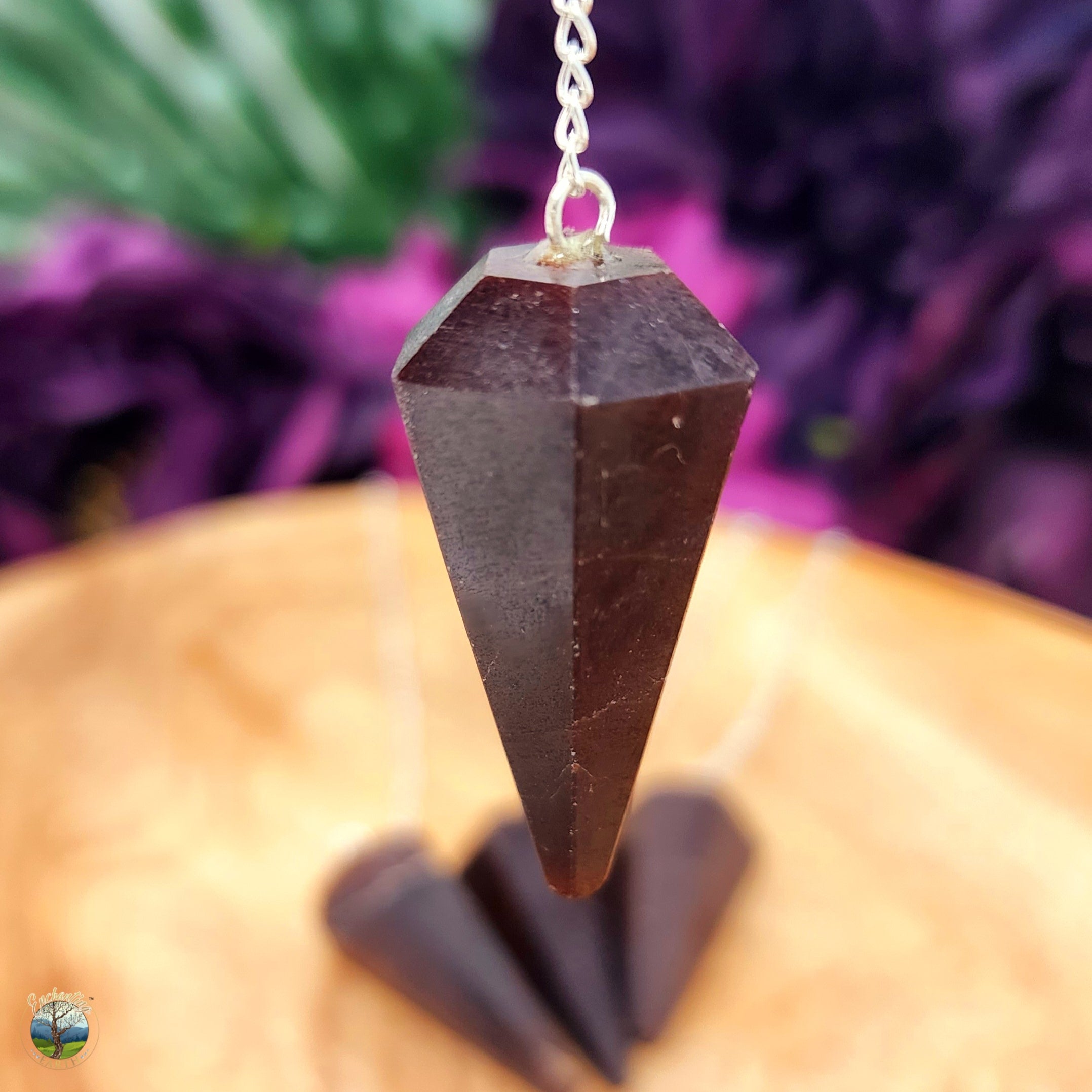 Garnet Pendulum for Grounding, Protection and Strength