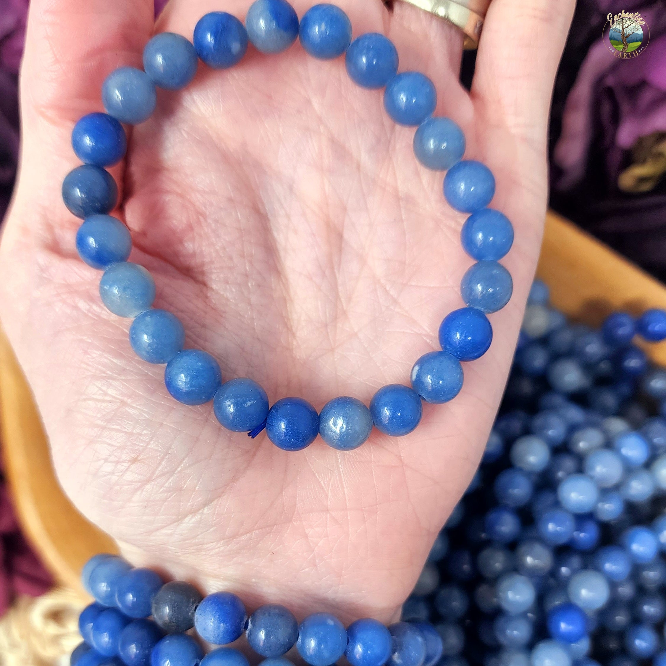 Wholesale 6Pcs Natural Blue Aventurine 6mm 7.5” Crystal Healing Stretch  Bracelet | eBay