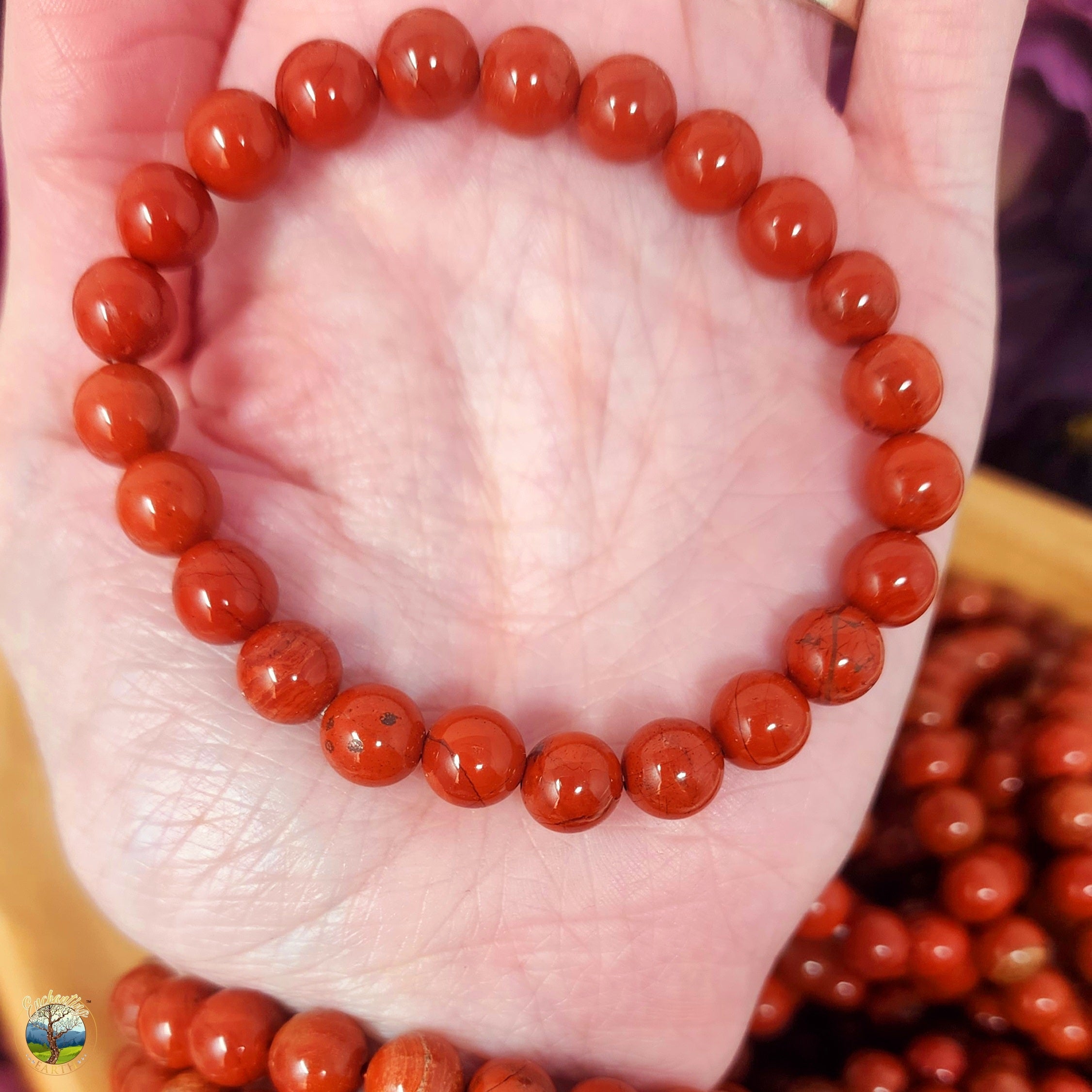 Red Jasper Bracelet for Creativity, Strength and Vitality