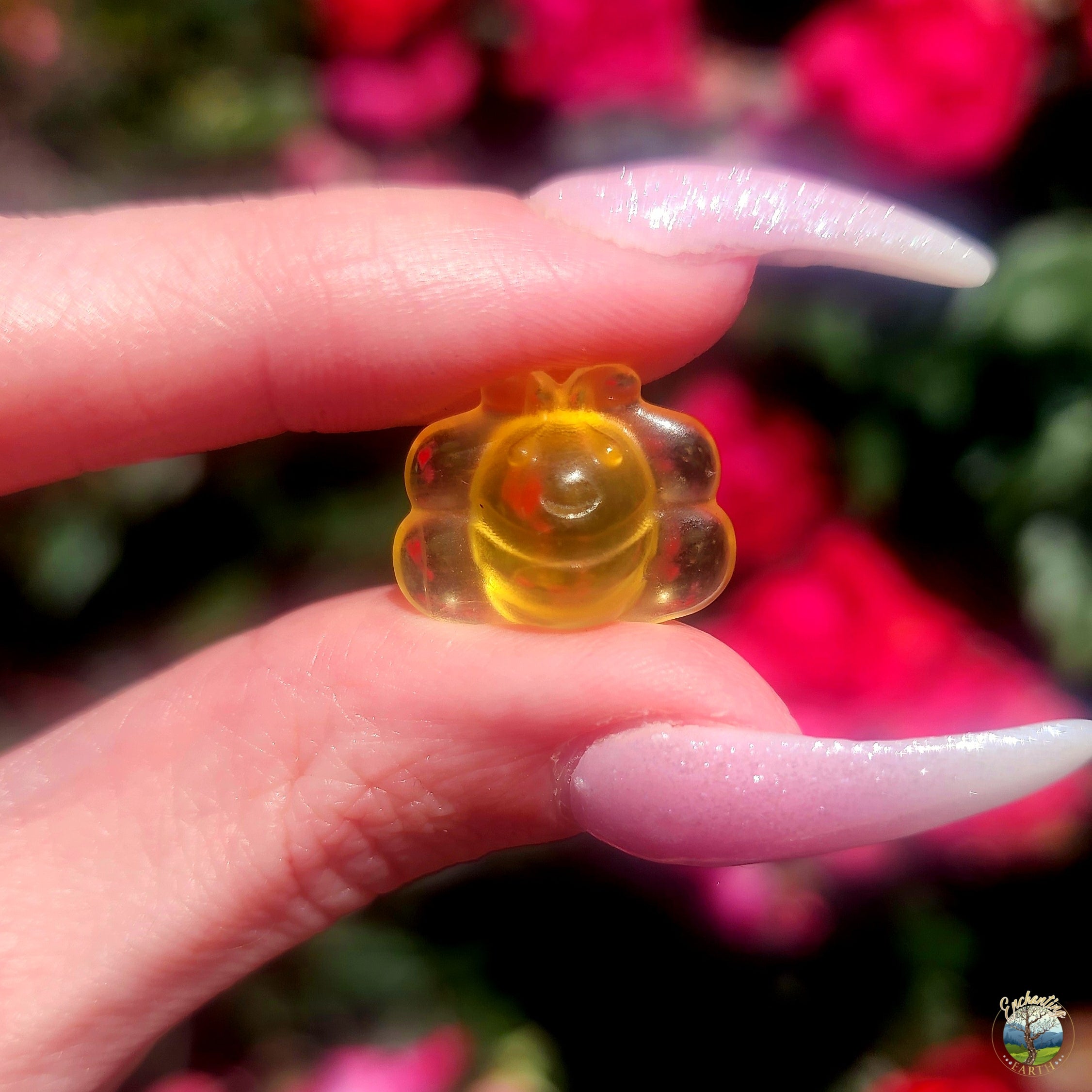 Yellow Fluorite Mini Bee for Confidence, Focus and Memory