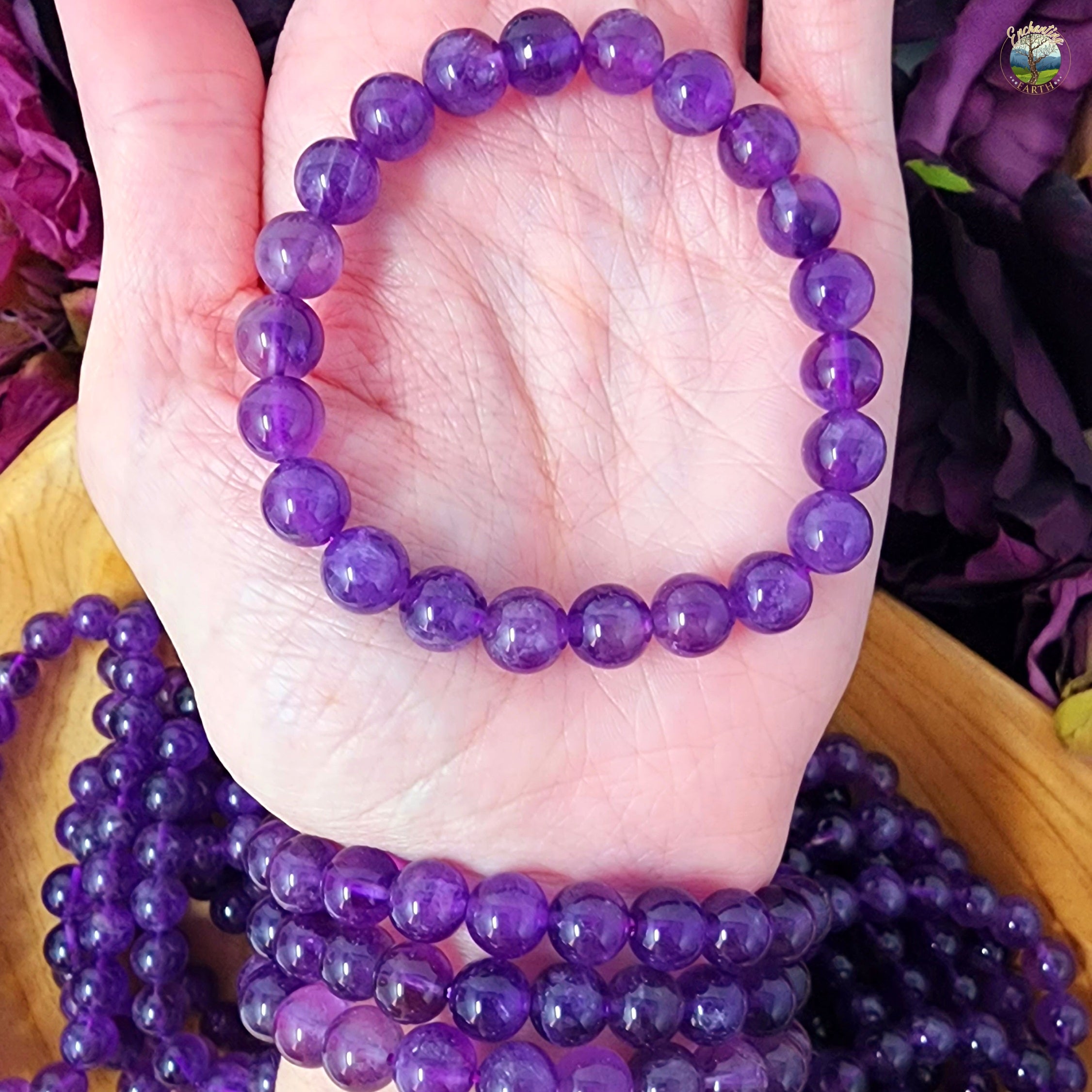 Amethyst Bracelet for Intuition, Connection with the Divine and Sobriety
