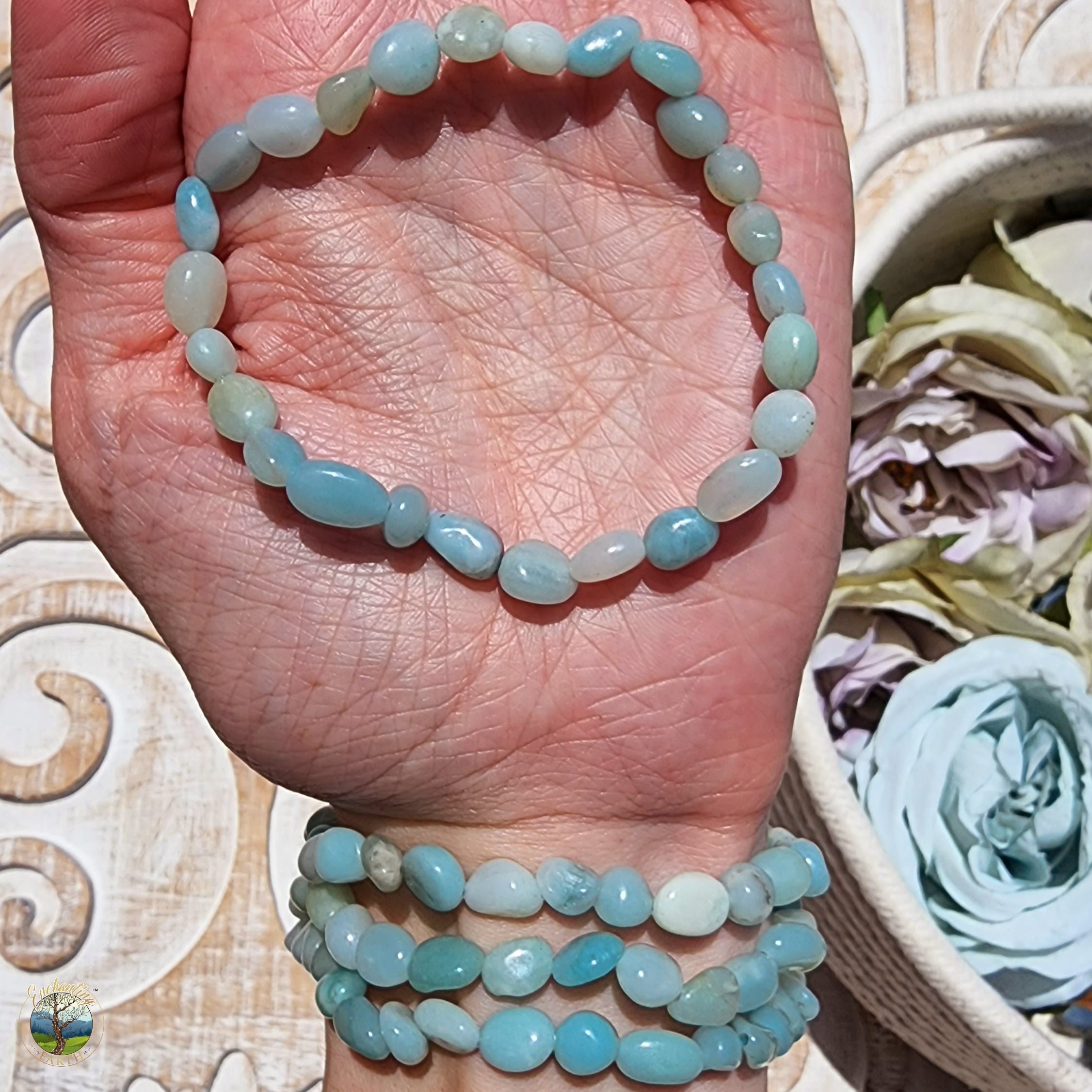 Amazonite Nugget Bracelet for Speaking Your Truth