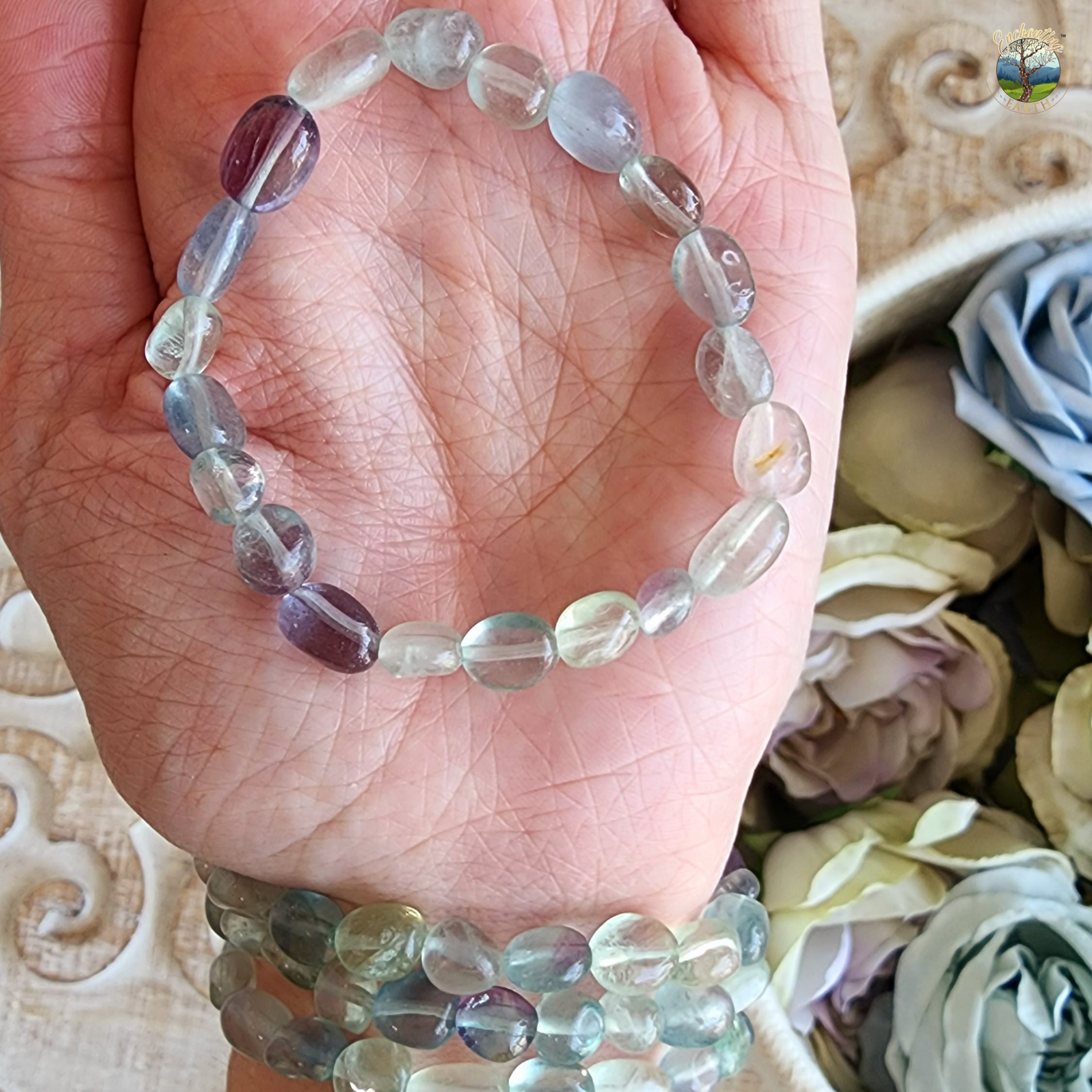 Fluorite Nugget Bracelet for Focus and Mental Clarity