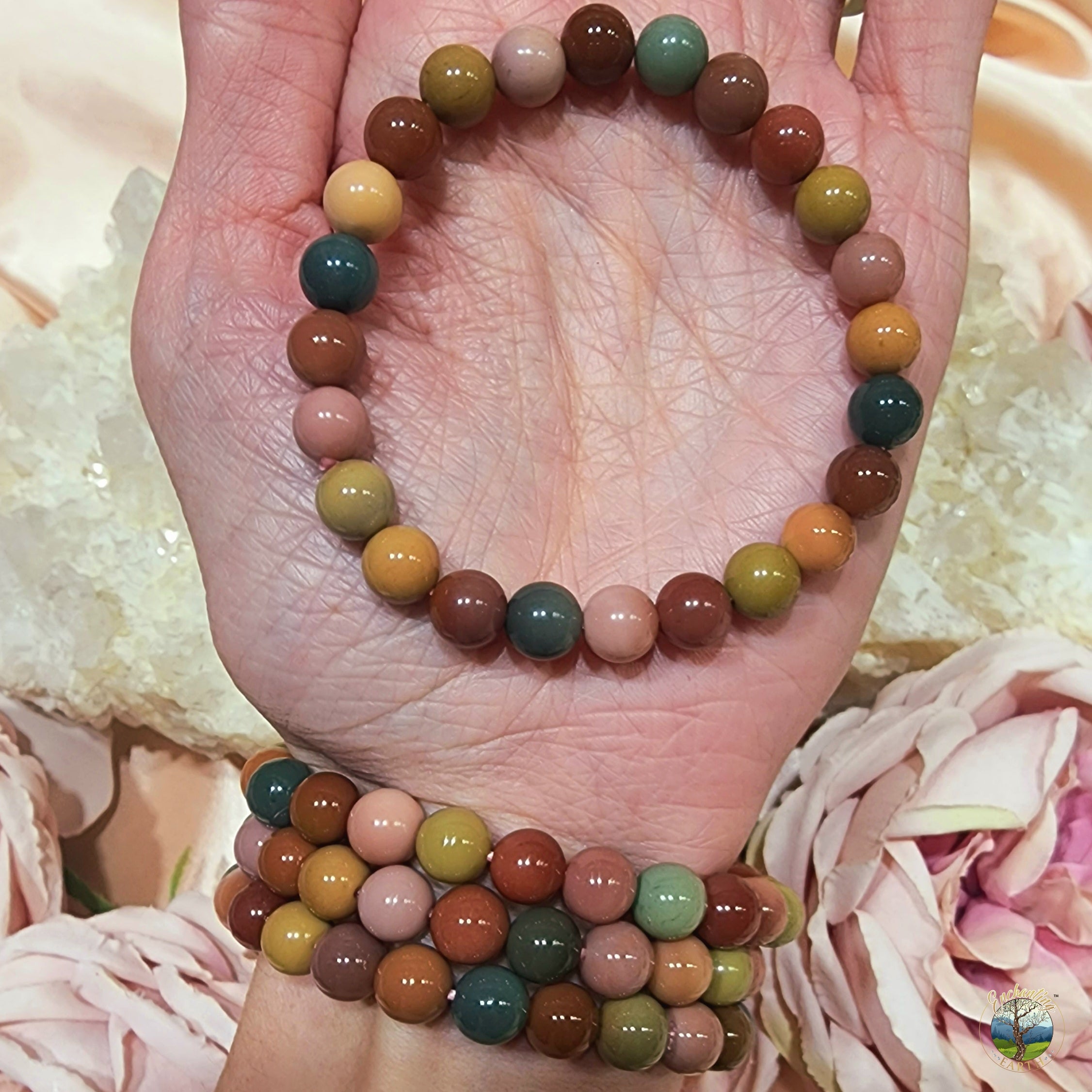 Alashan Agate Colorful Bracelet (High Quality) for Chasing your Dreams, Enhanced Memory, Protection & Stress Relief