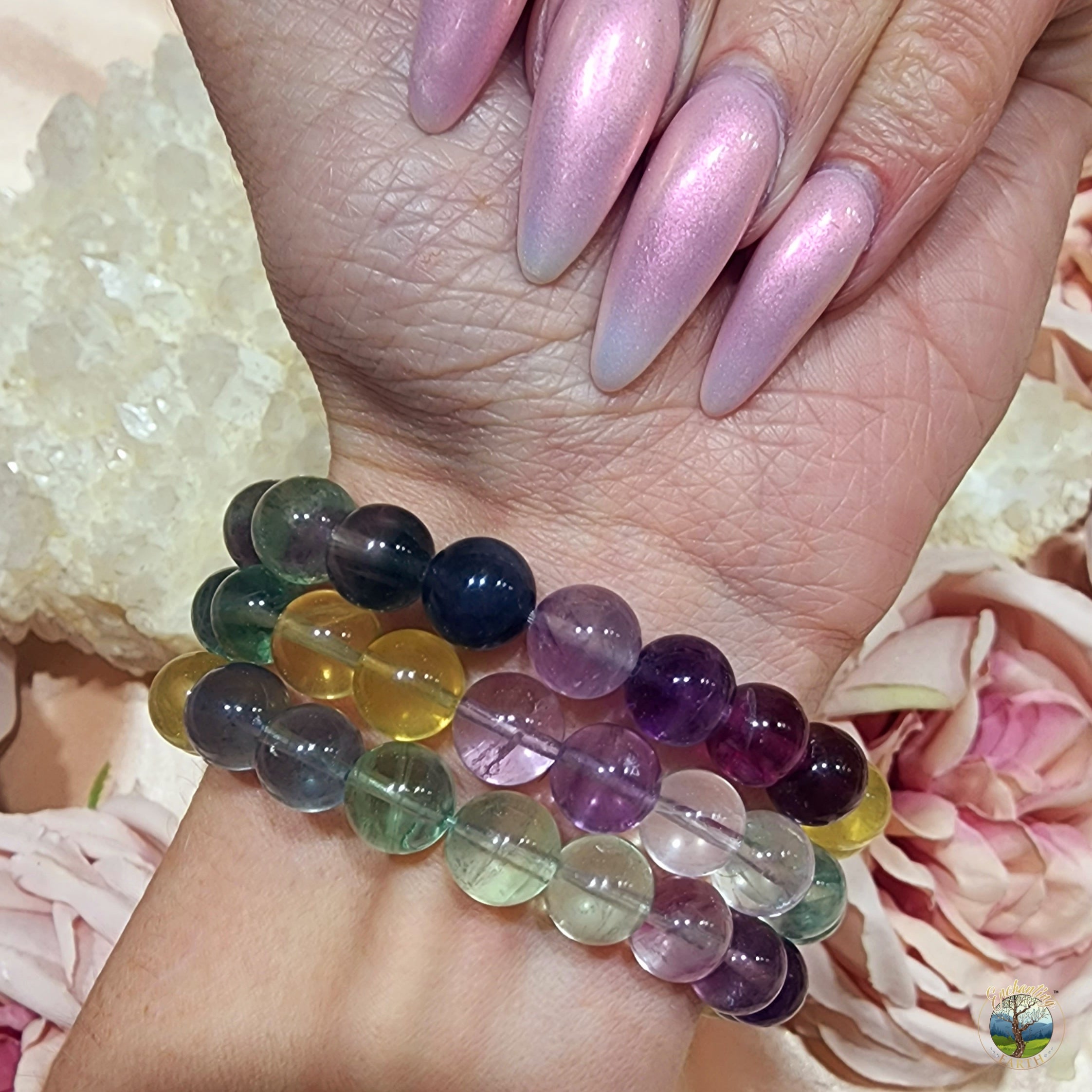 Fluorite Mix Bracelet (AAA Grade) for Focus and Mental Clarity