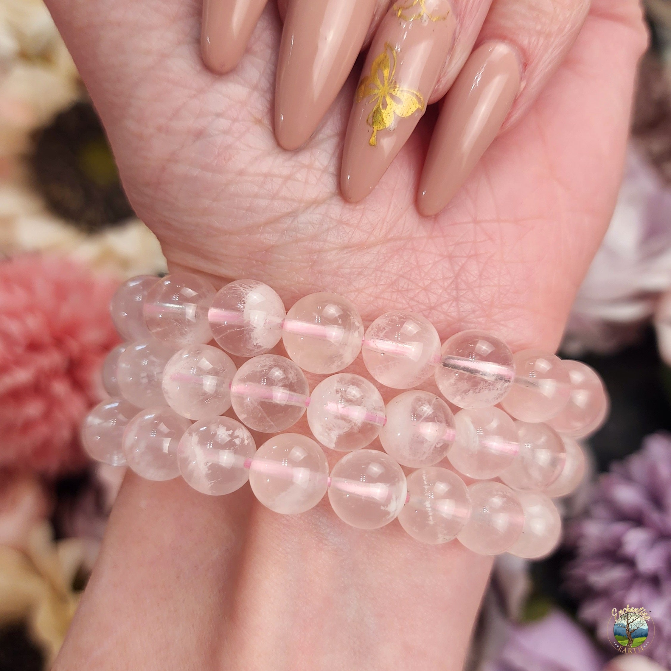 White Lodolite Quartz Bracelet for Expanding your Consciousness and Protection