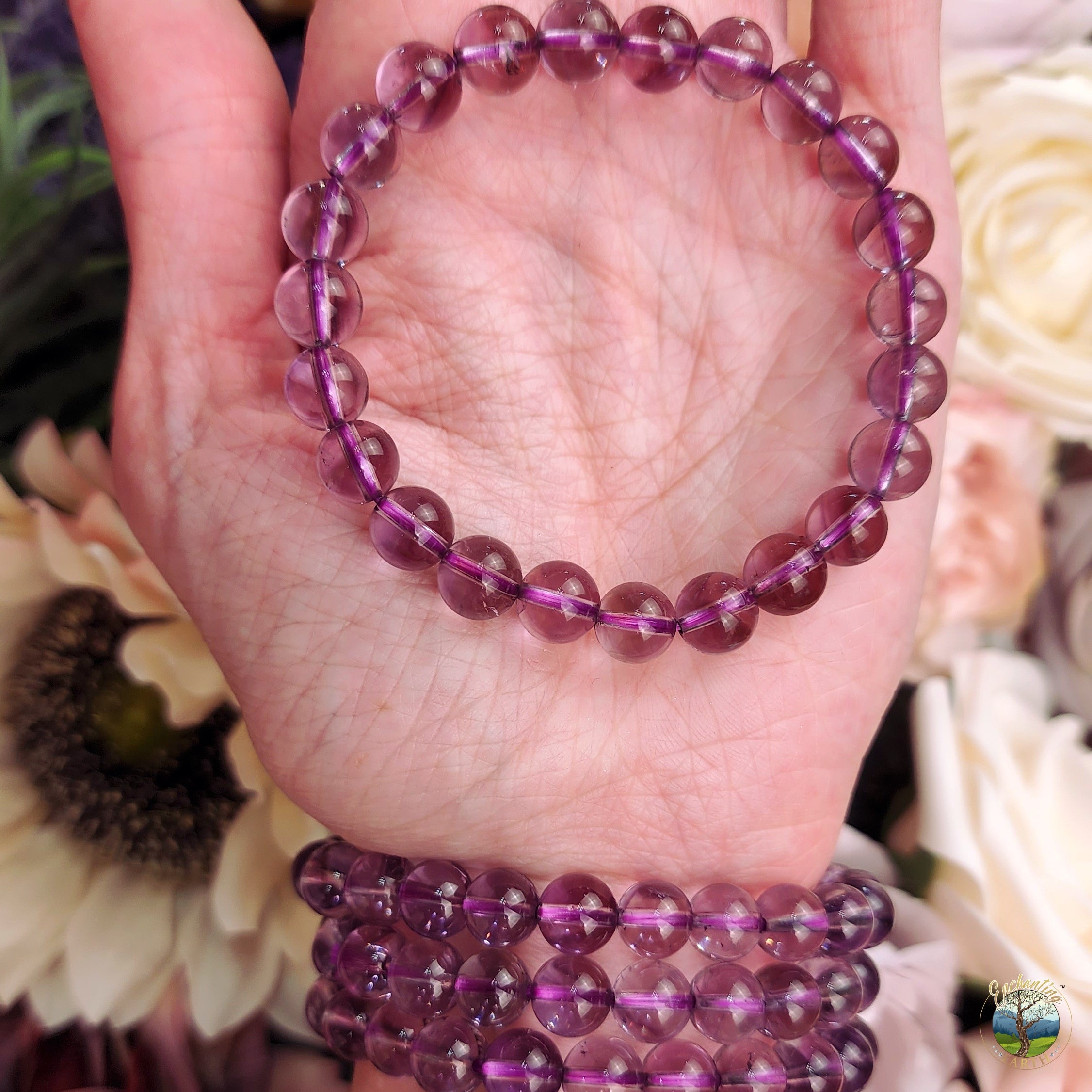 Smokey Amethyst Bracelet (High Quality) for Intuition, Connection with the Divine and Sobriety