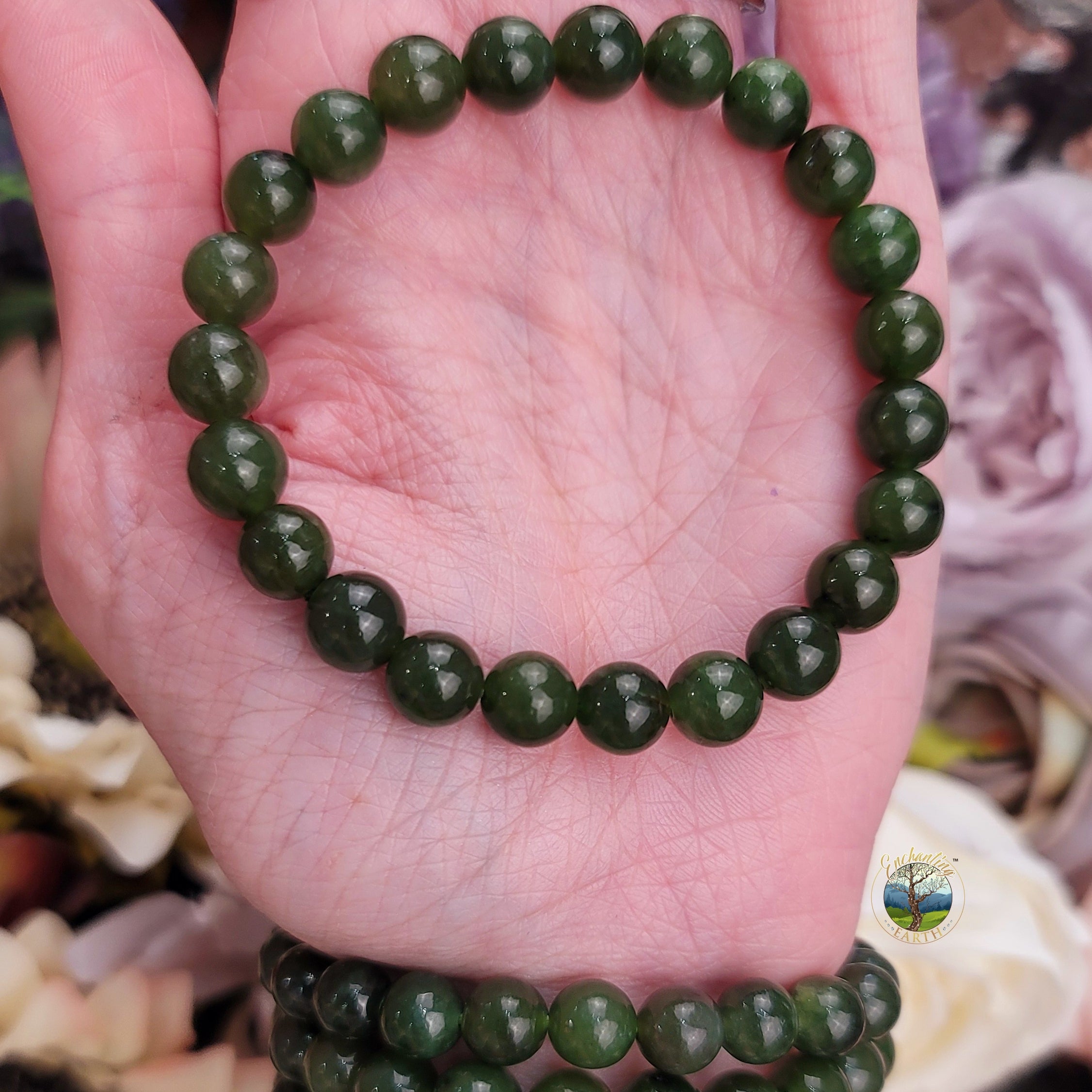 Russian Jade Bracelet for Abundance, Health and Protection