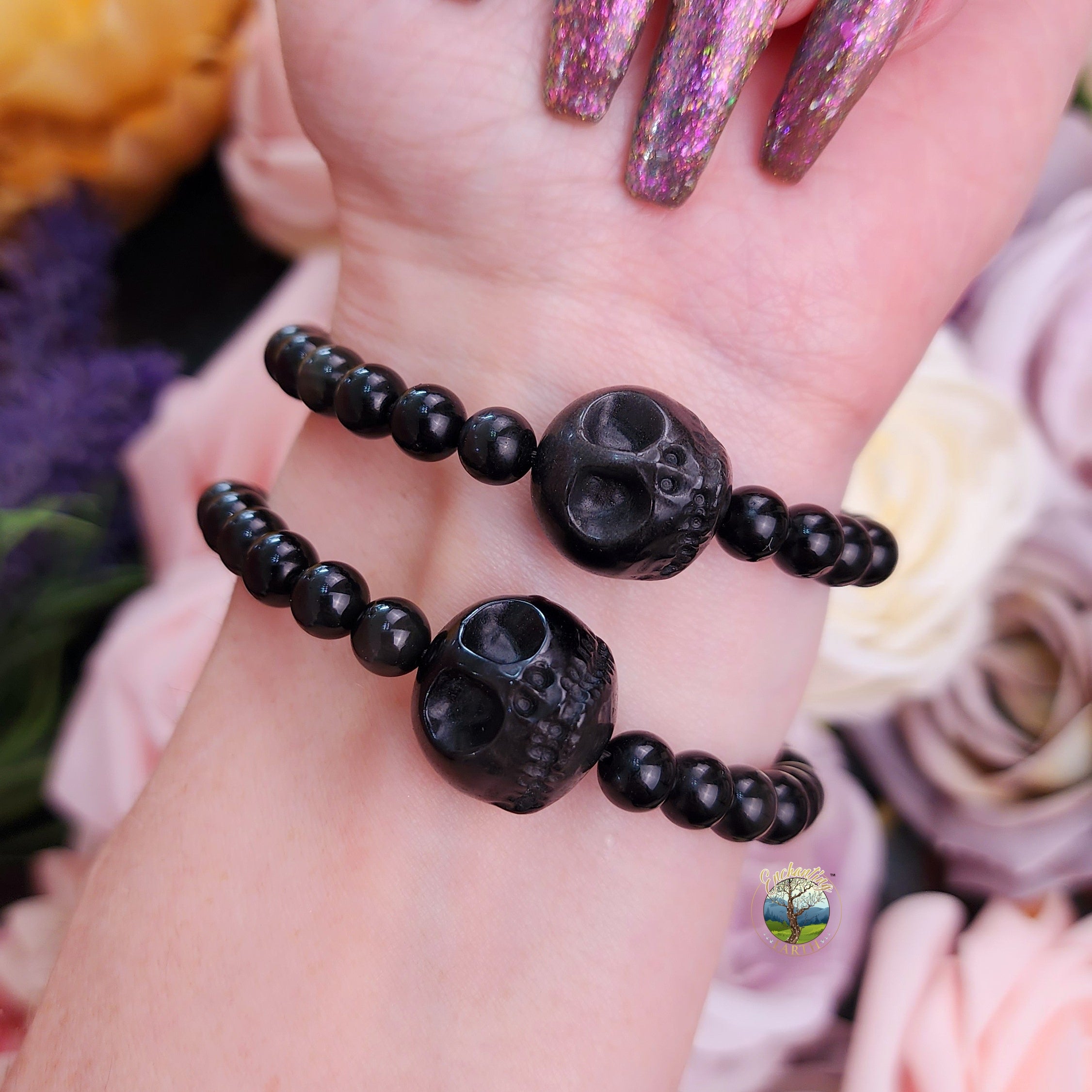 Obsidian Jack Bracelet for Grounding and Protection