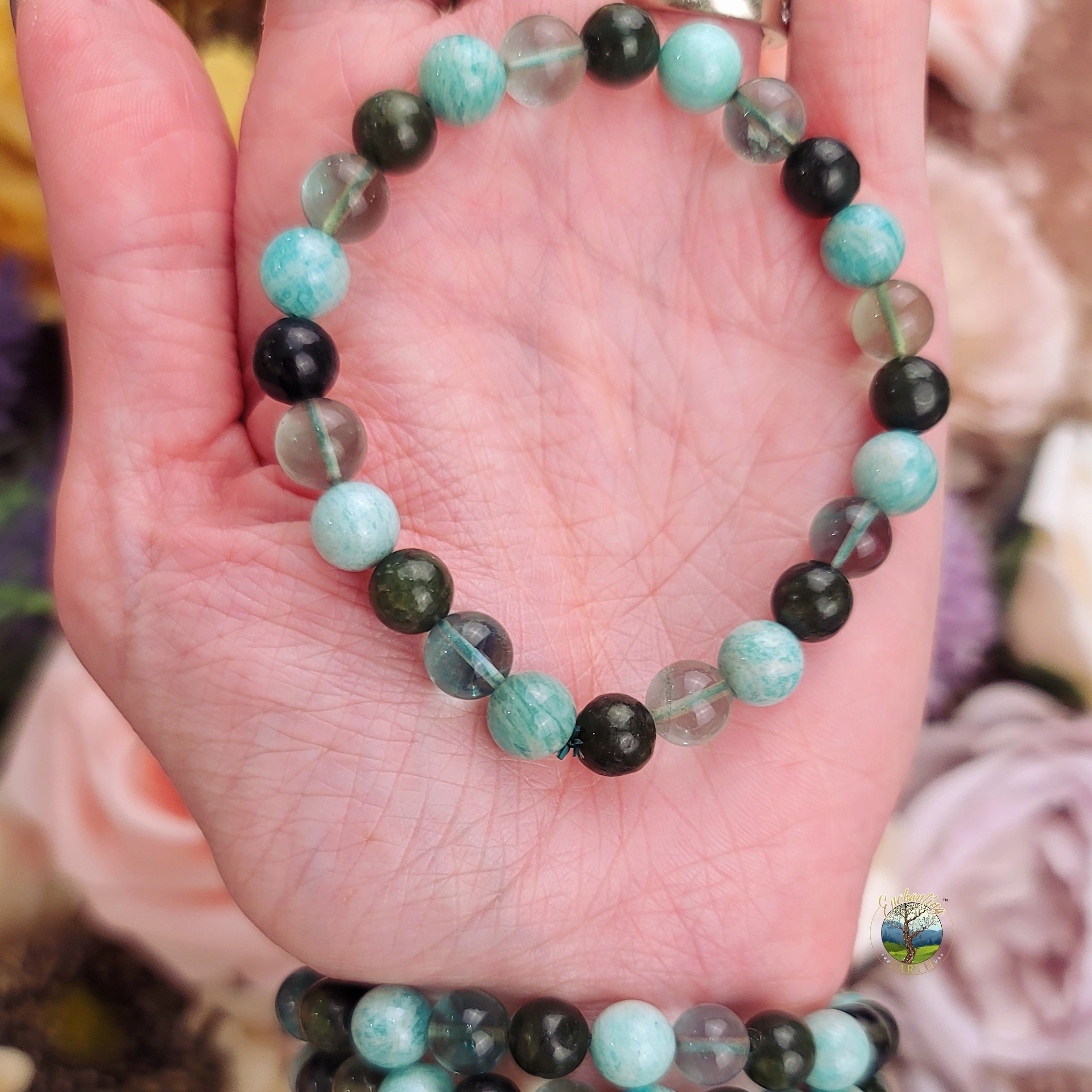 Virgo Zodiac Bracelet (Amazonite, Fluorite and Jade) *High Quality* for Focusing on Goals and Achieving Success
