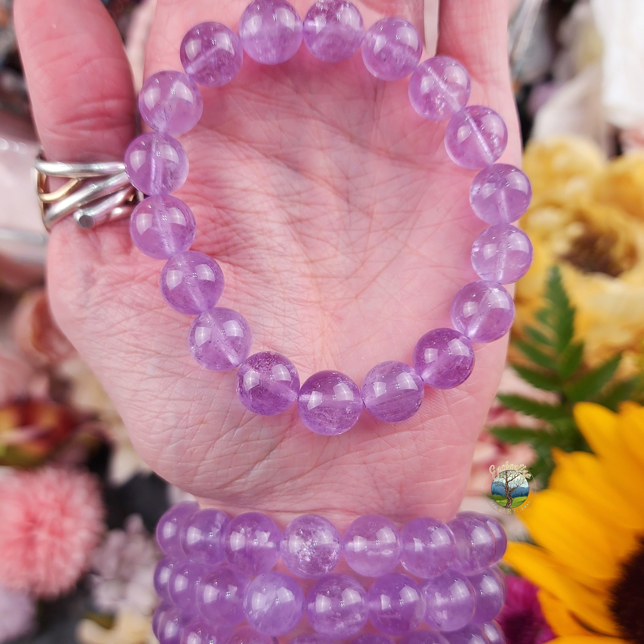 Lavender Amethyst Bracelet (AA Grade) for Intuition and Protection
