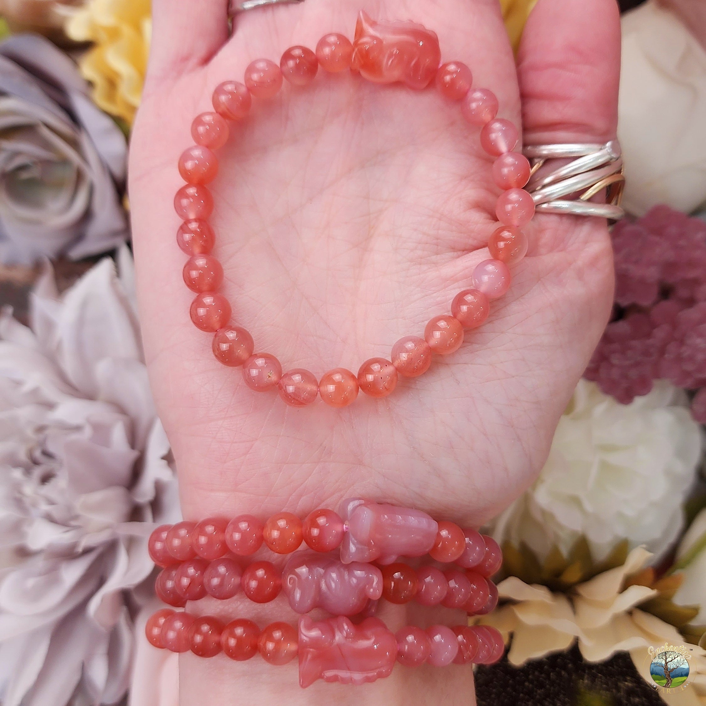 Yanyuan Agate Dino Bracelet for Achieving Goals, Confidence and Health