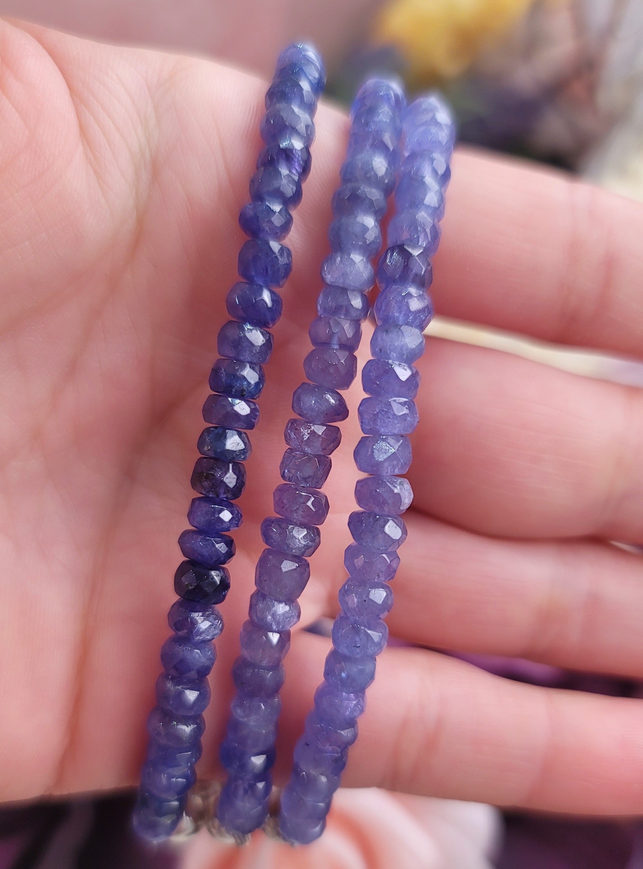 Tanzanite Micro Faceted Bracelet for Compassion, Intuition & Raising your Vibration