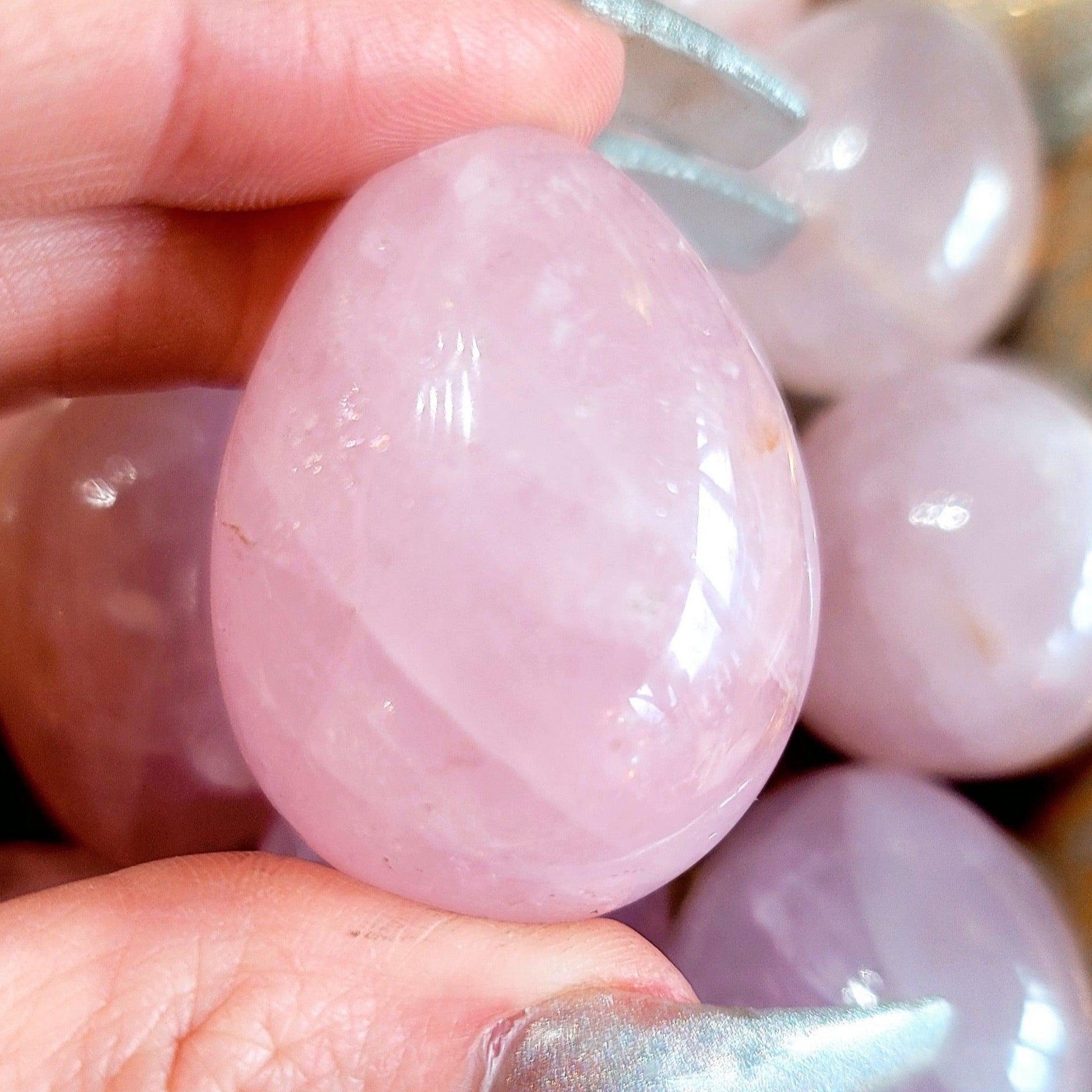 Mini Rose Quartz Egg for Love, Fertility and New Beginnings