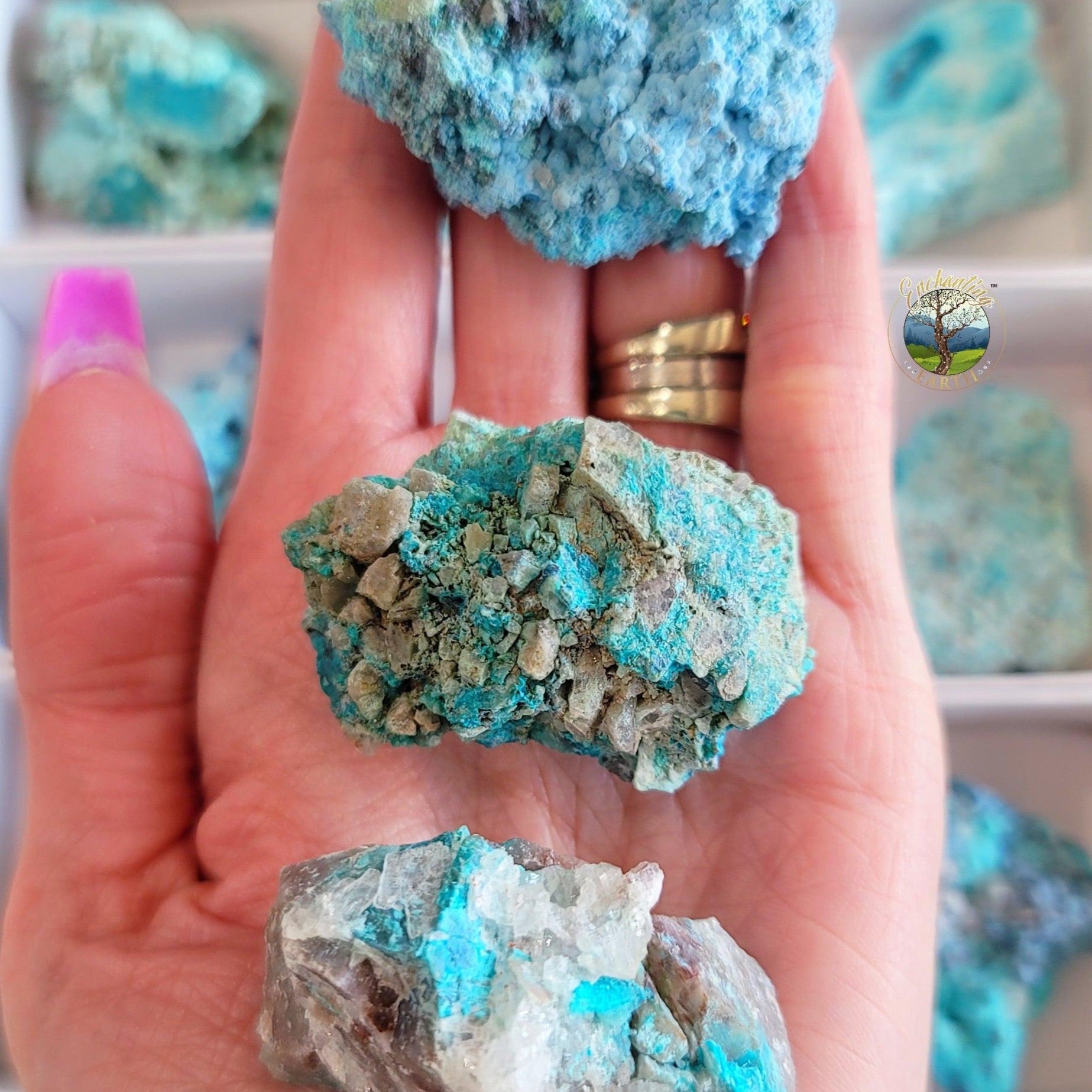 Shattuckite Specimen for Truth, Communication and Intuition