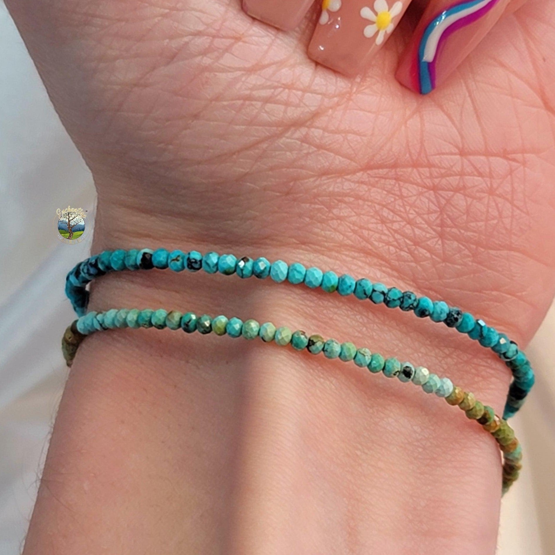 Turquoise Micro Faceted Bracelet