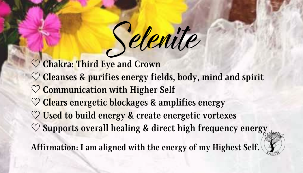Satin Spar "Selenite" Harmonizer for Purifying and Balancing the Body's Energetic Field