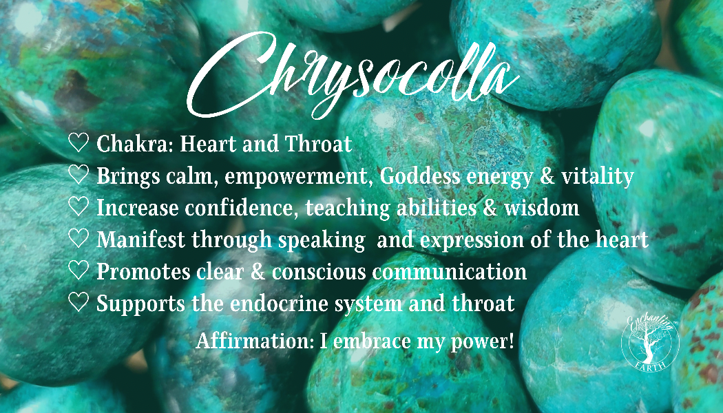Chrysocolla Tumble for Empowerment, Harmony and Truth